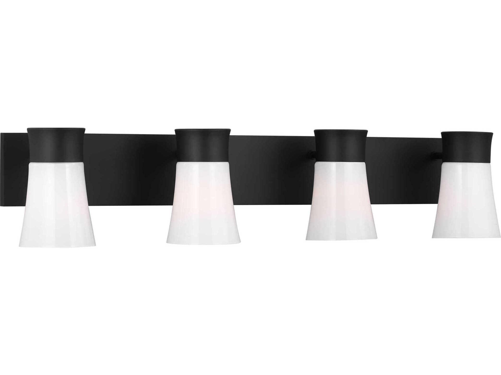 Visual Comfort Studio Roy 4-Light Midnight Black Vanity Light
