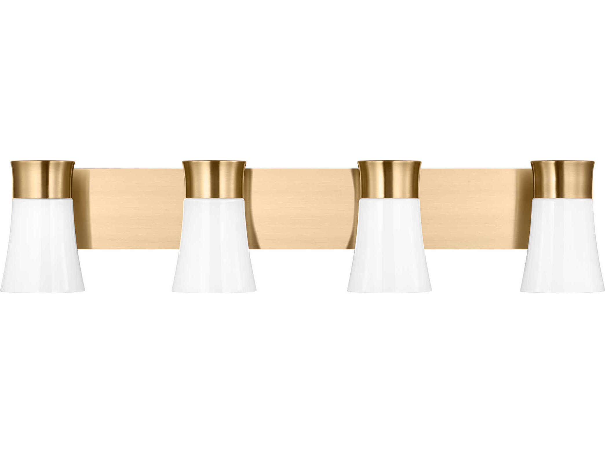Visual Comfort Studio Roy 4-Light Satin Brass Vanity Light