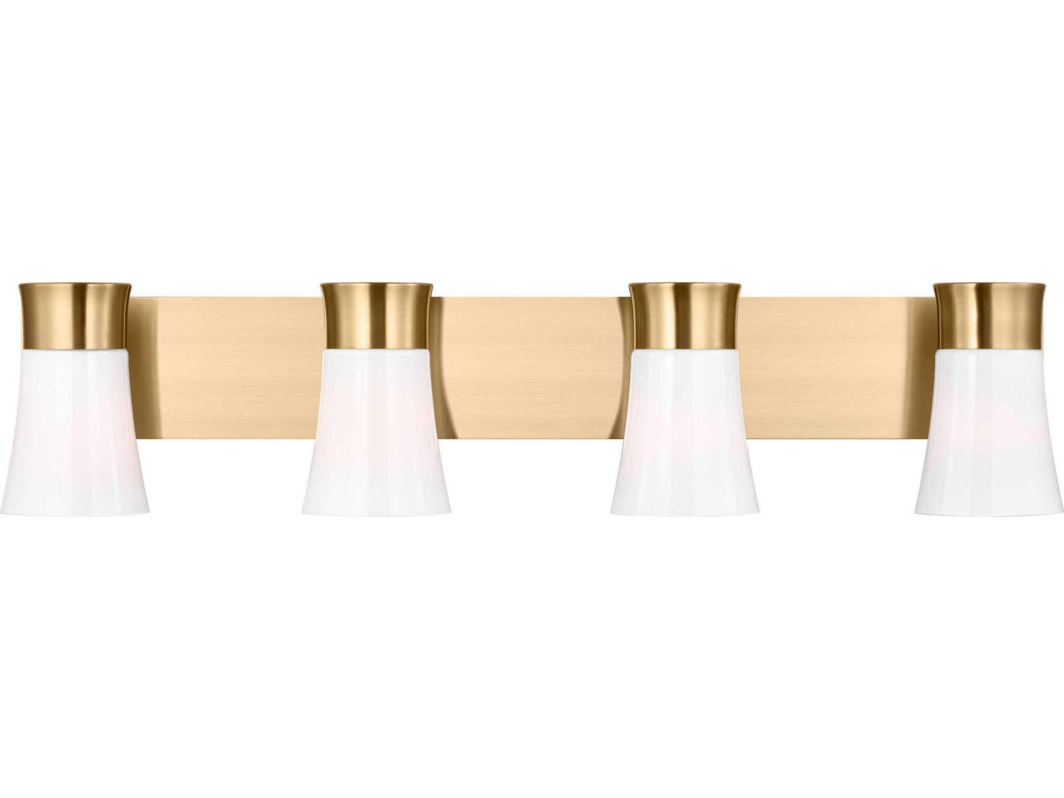 Visual Comfort Studio Roy 4-Light Satin Brass Vanity Light