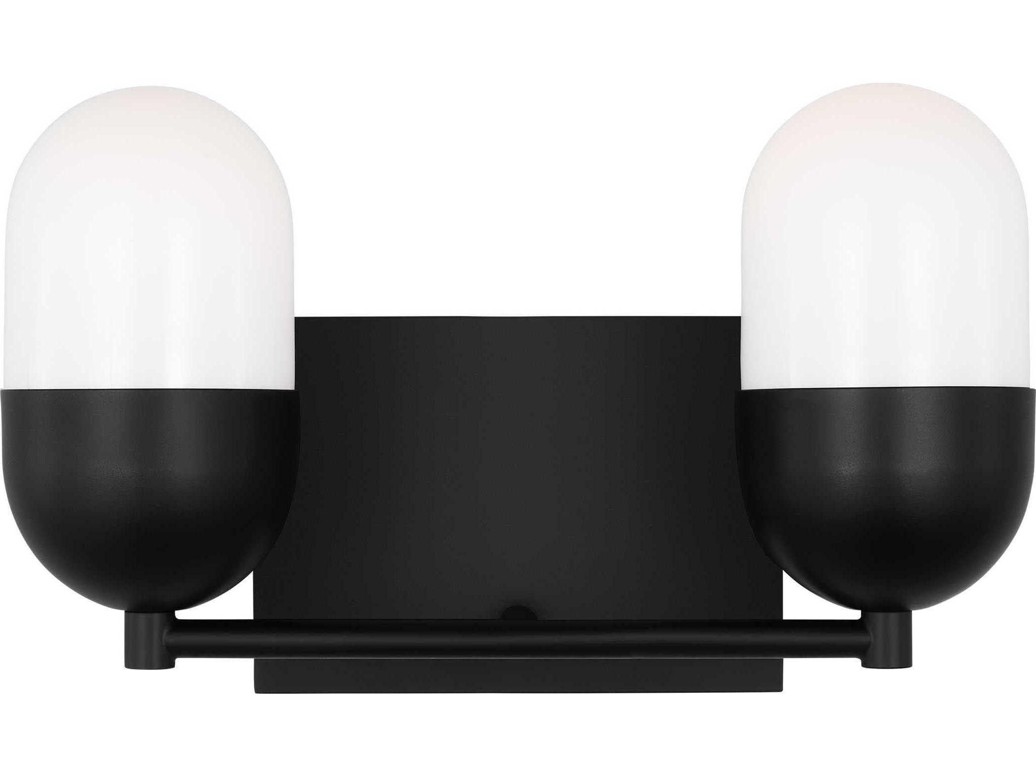 Visual Comfort Studio Foster 2-Light Midnight Black Vanity Light