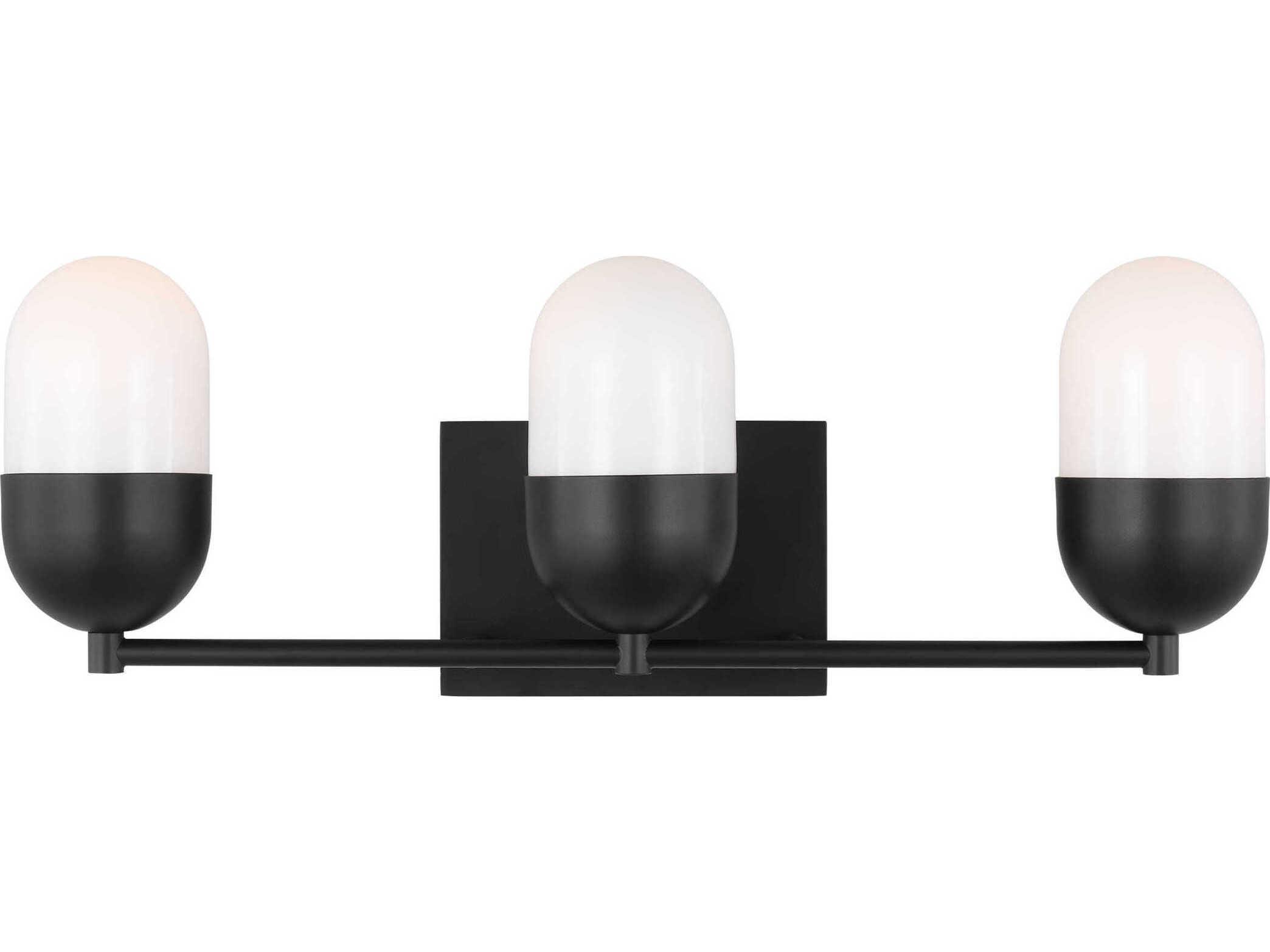 Visual Comfort Studio Foster 3-Light Midnight Black Vanity Light
