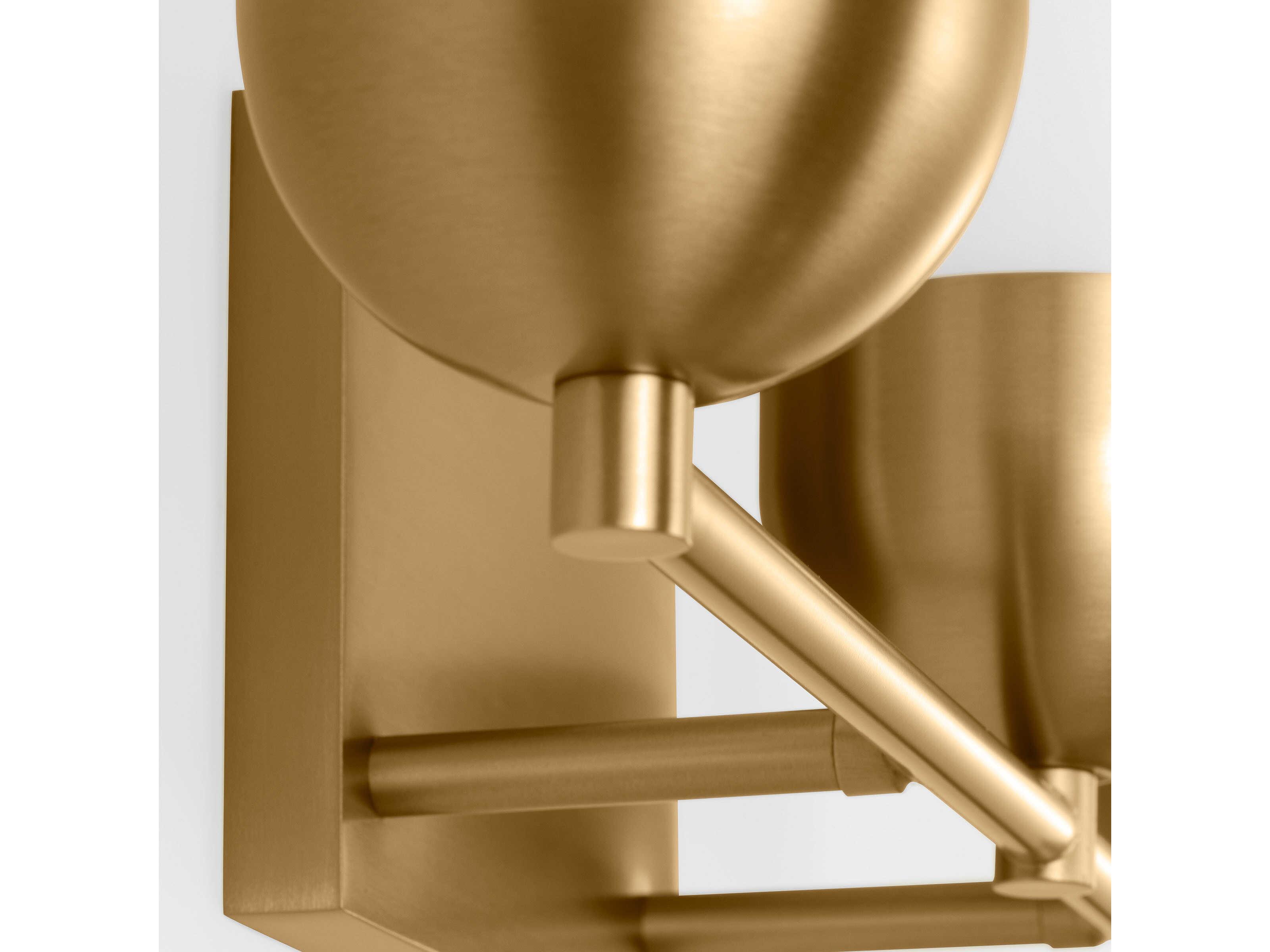 Visual Comfort Studio Foster 3-Light Satin Brass Vanity Light