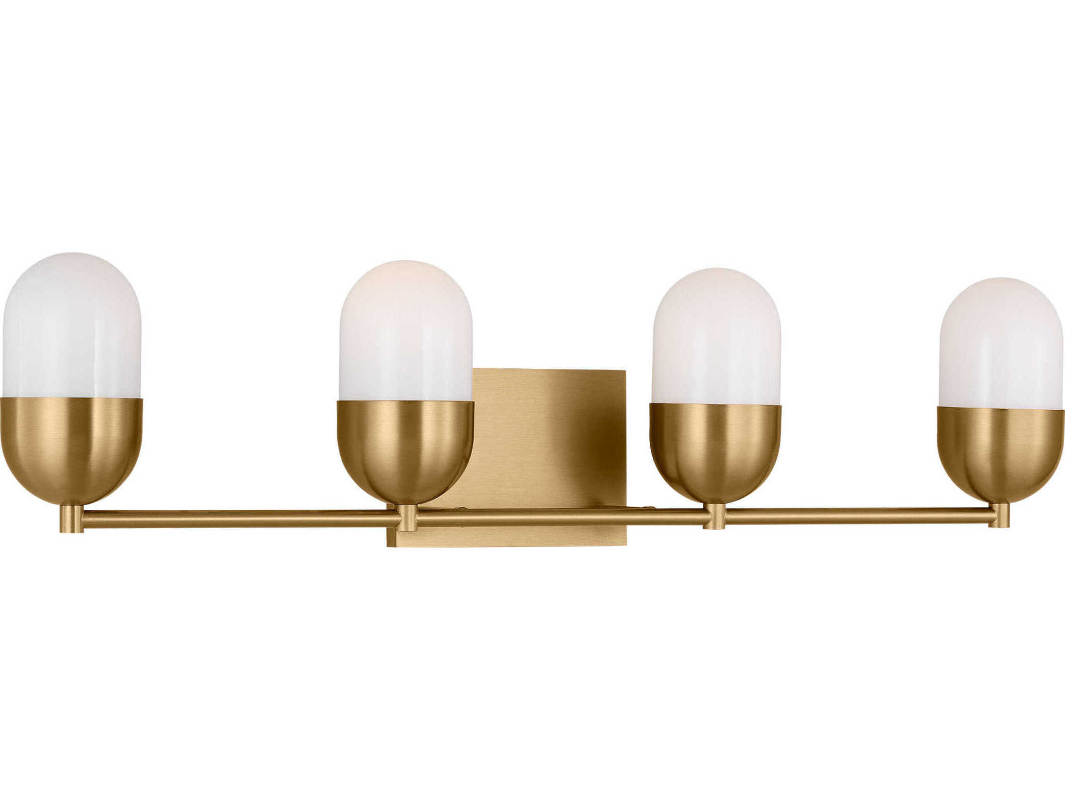 Visual Comfort Studio Foster 4-Light Satin Brass Vanity Light