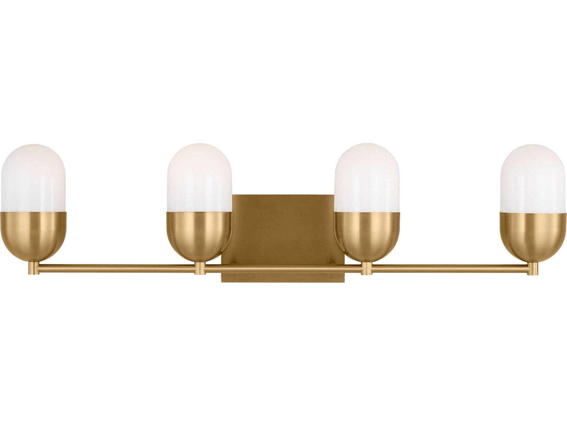 Visual Comfort Studio Foster 4-Light Satin Brass Vanity Light