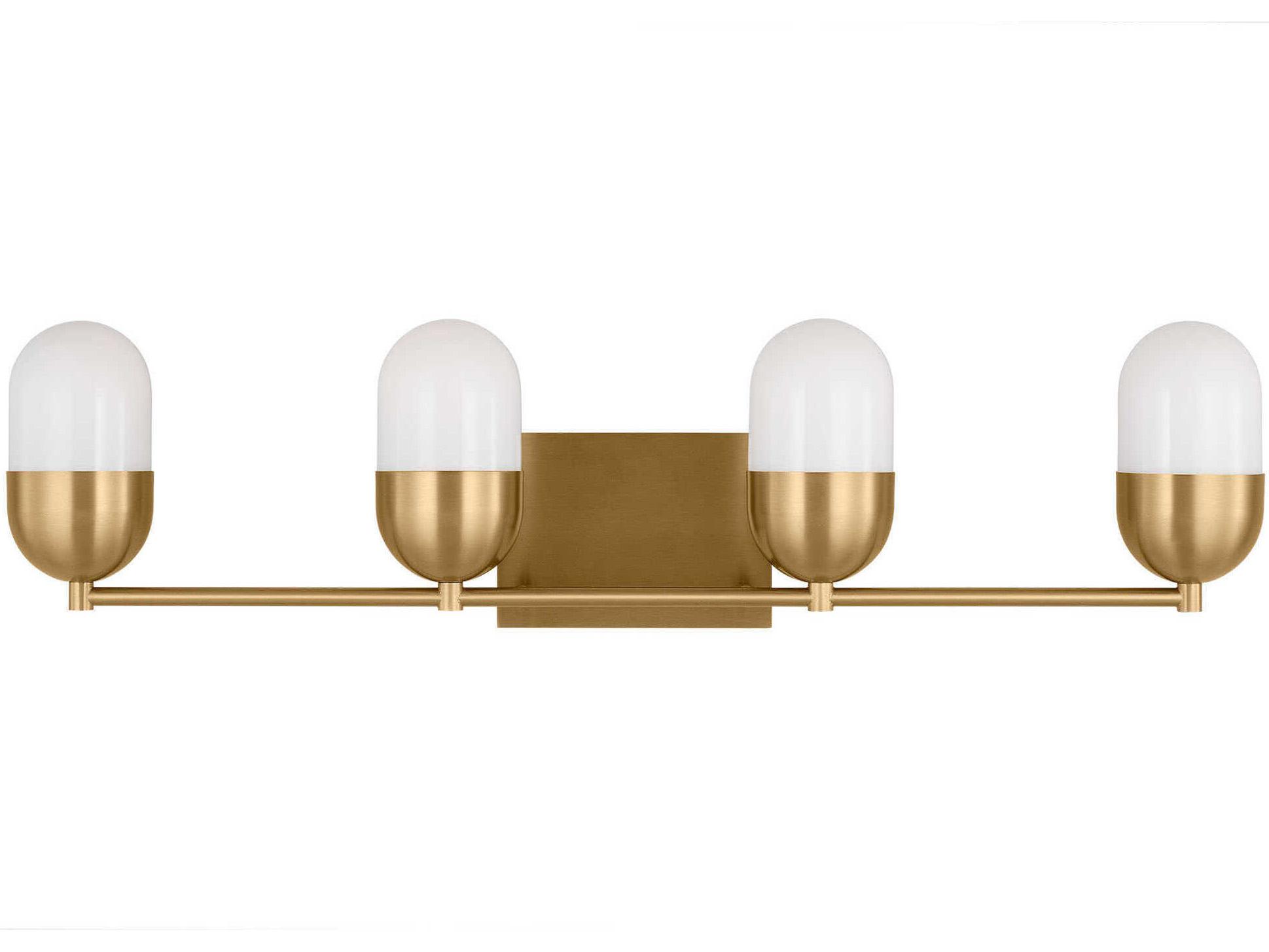 Visual Comfort Studio Foster 4-Light Satin Brass Vanity Light