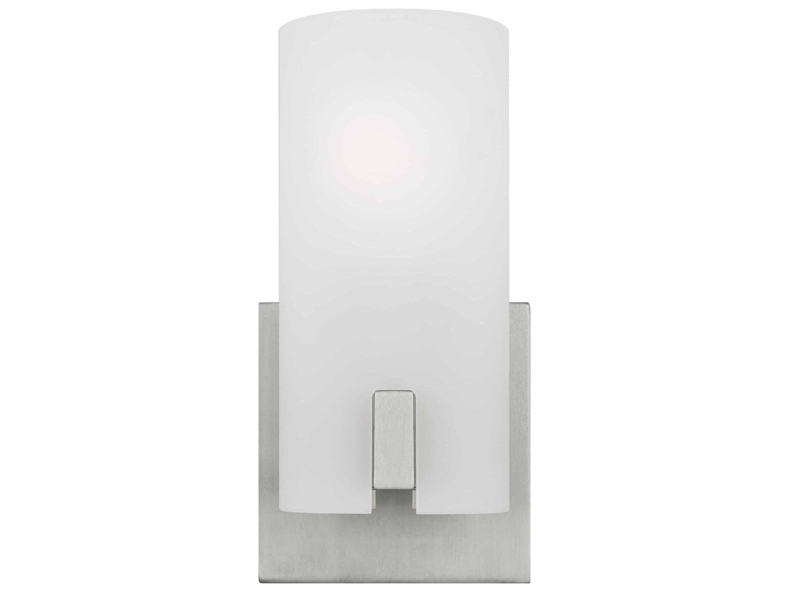 Visual Comfort Studio Rhode 1-Light Brushed Steel Wall Sconce
