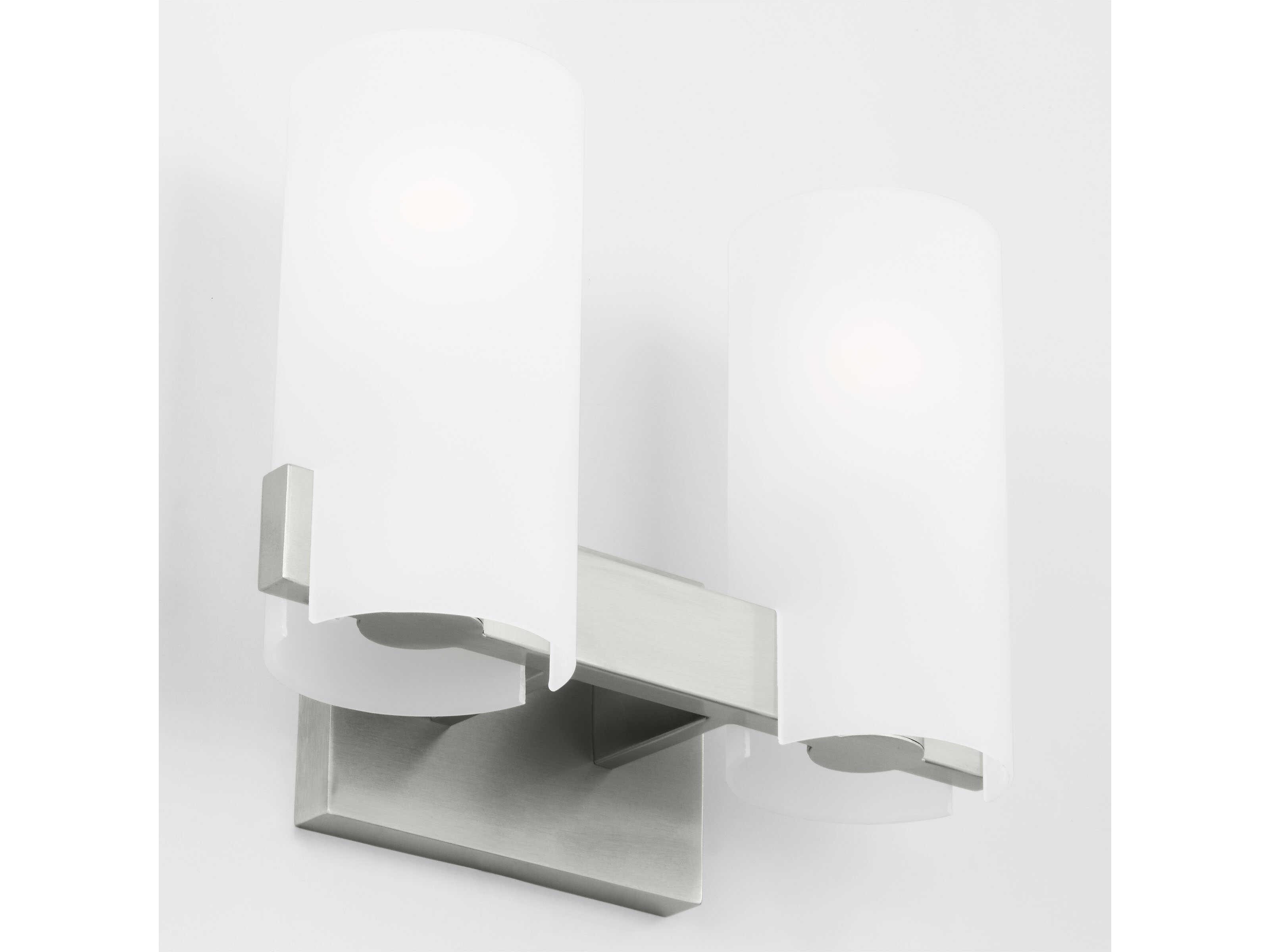 Visual Comfort Studio Rhode 2-Light Brushed Steel Vanity Light