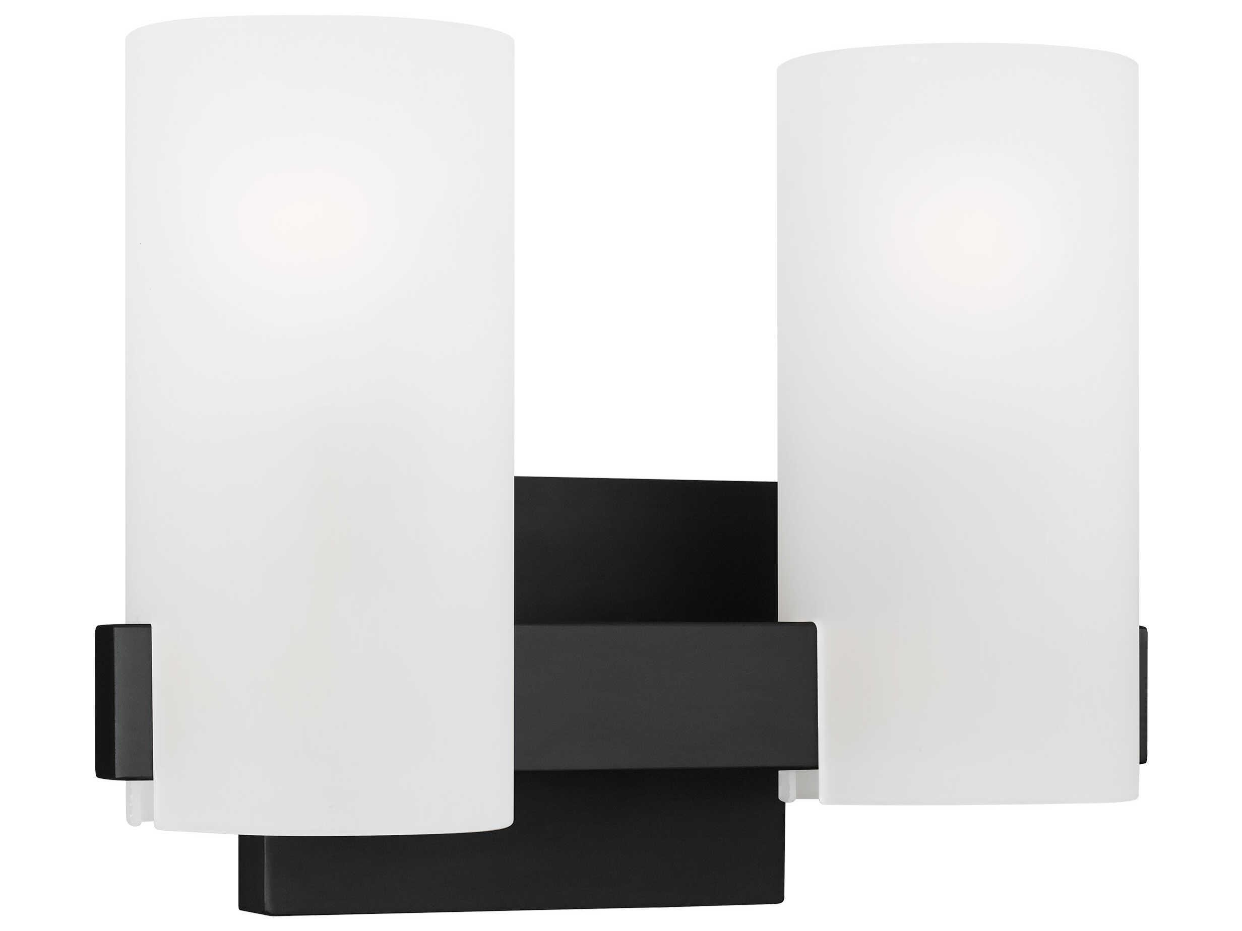 Visual Comfort Studio Rhode 2-Light Midnight Black Vanity Light