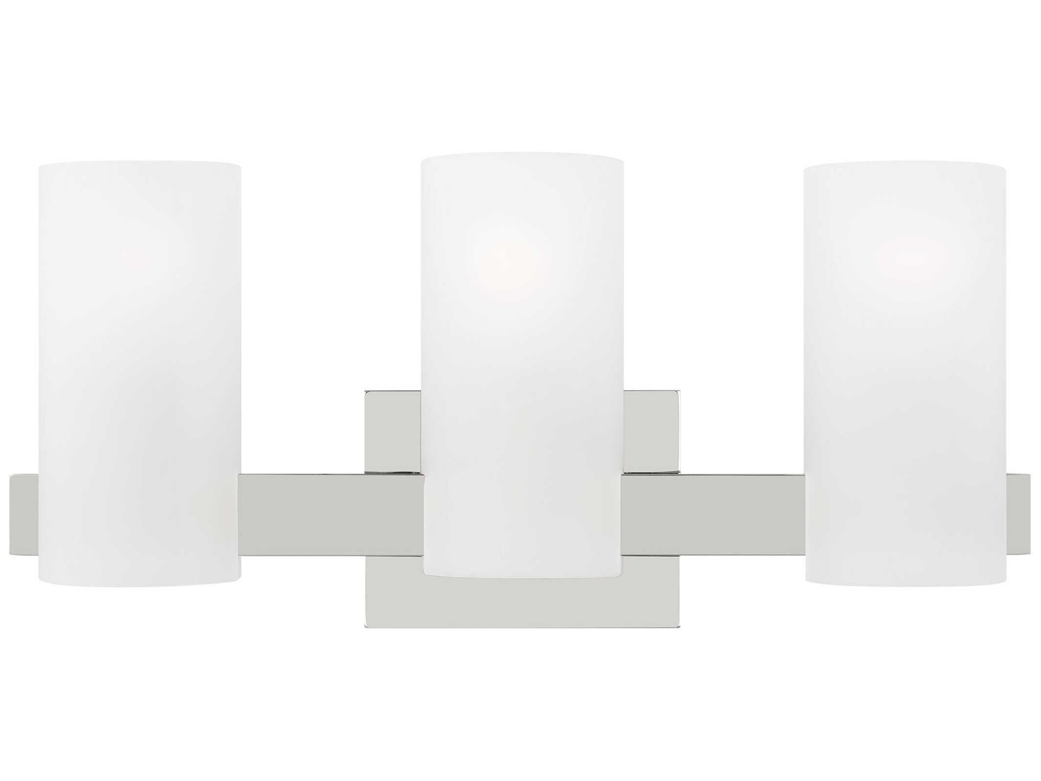 Visual Comfort Studio Rhode 3-Light Chrome Vanity Light