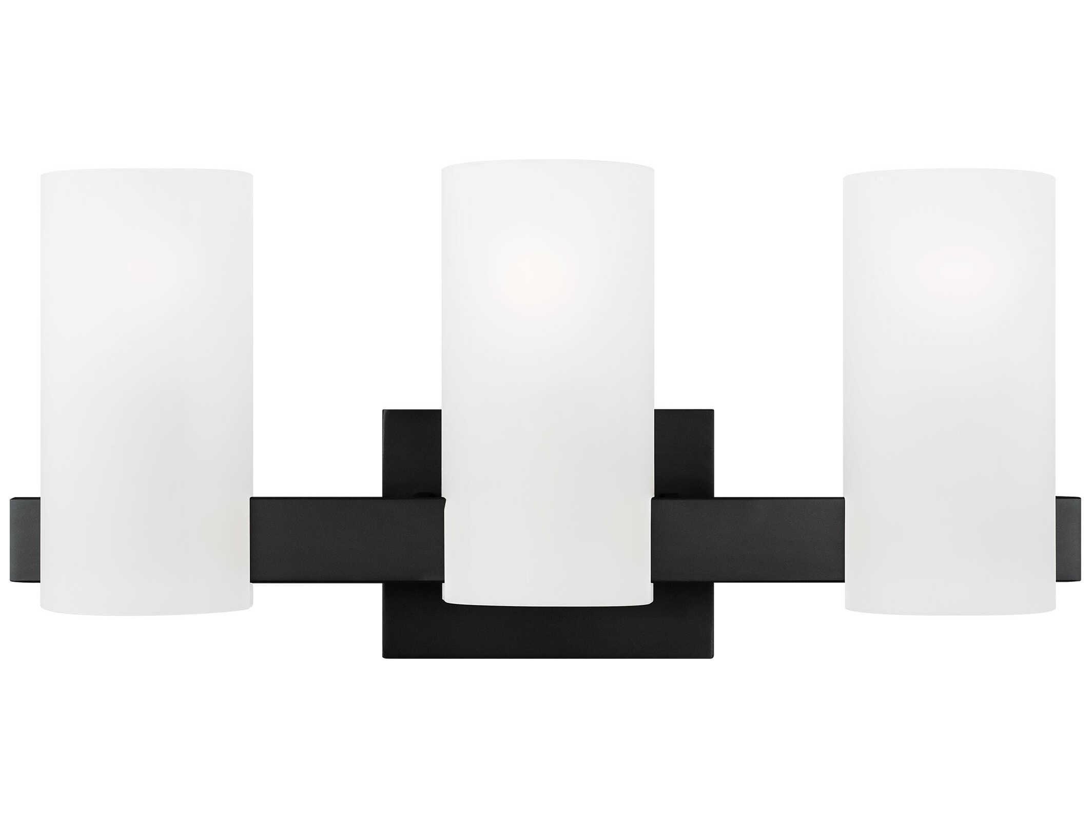 Visual Comfort Studio Rhode 3-Light Midnight Black Vanity Light