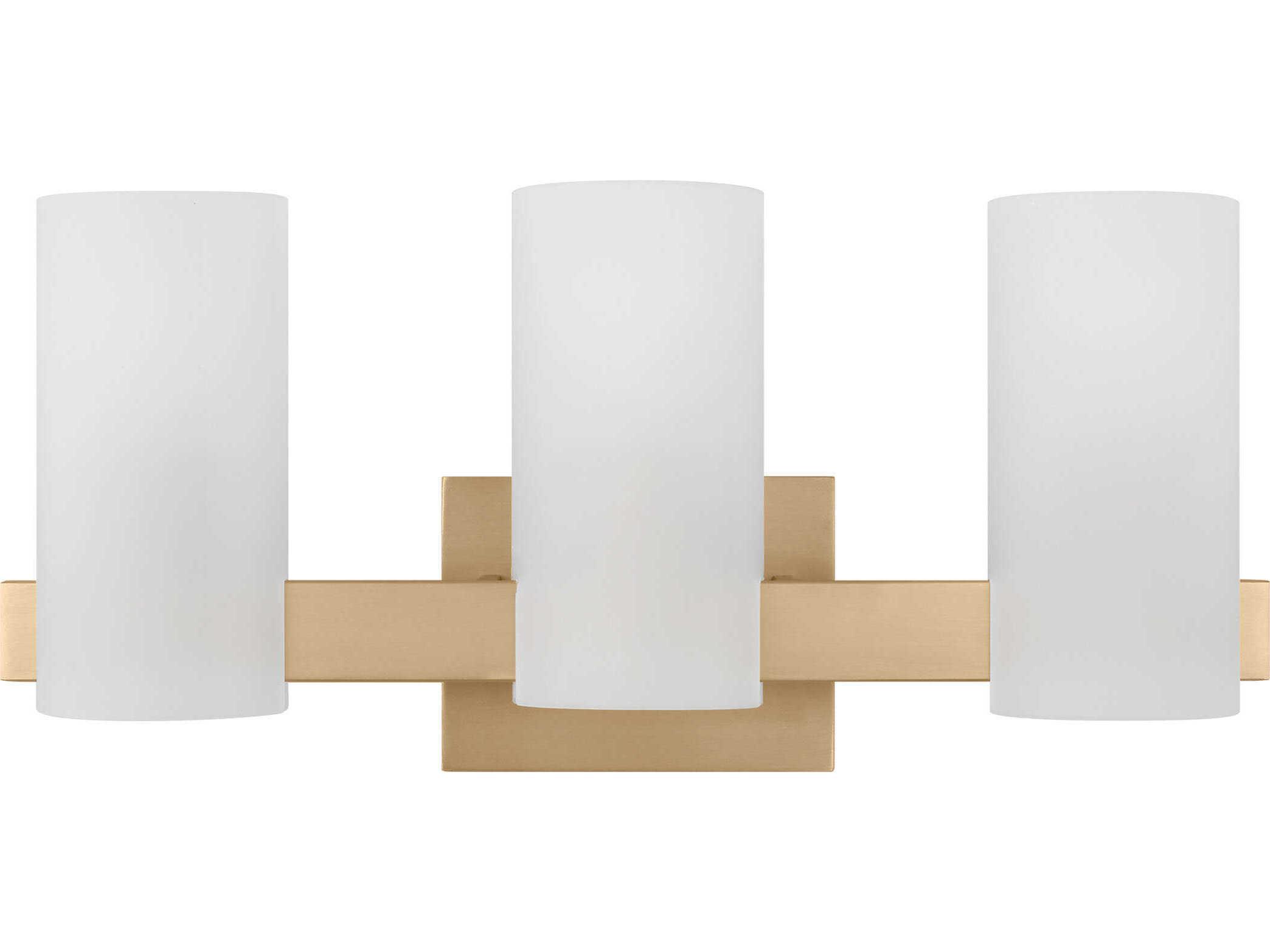 Visual Comfort Studio Rhode 3-Light Satin Brass Vanity Light