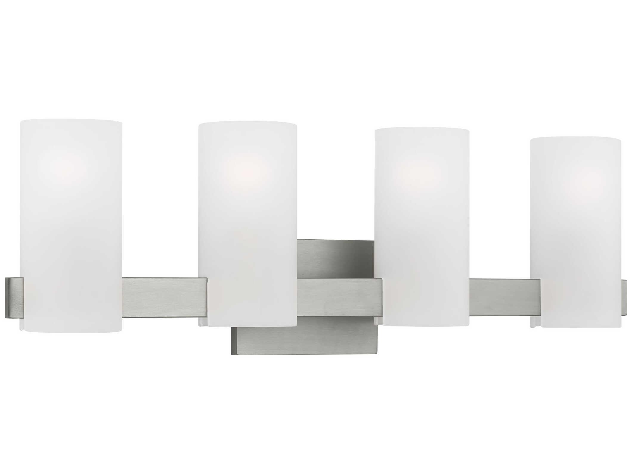Visual Comfort Studio Rhode 4-Light Brushed Steel Vanity Light