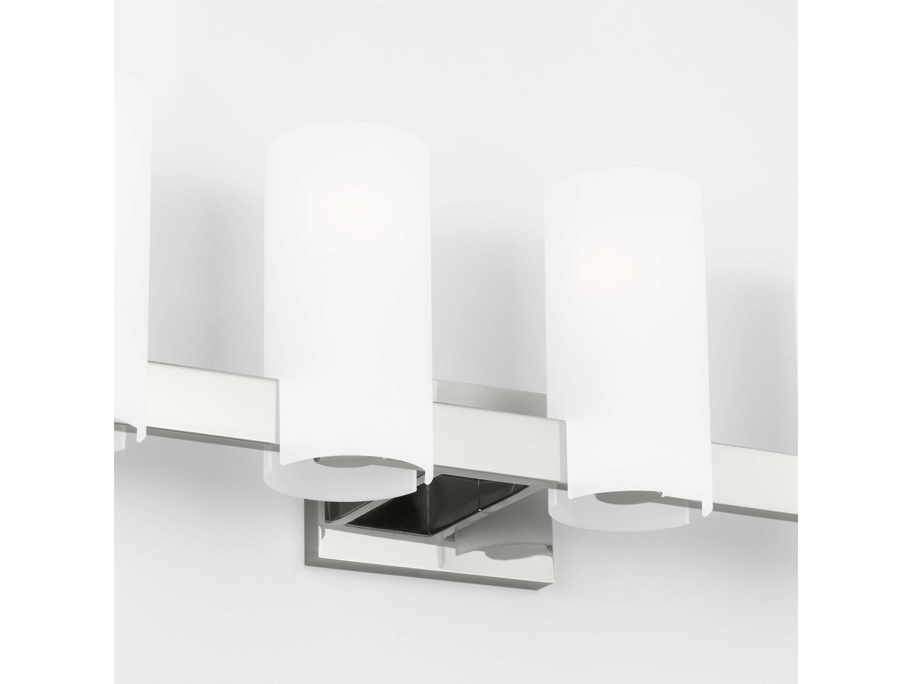 Visual Comfort Studio Rhode 4-Light Brushed Steel Vanity Light