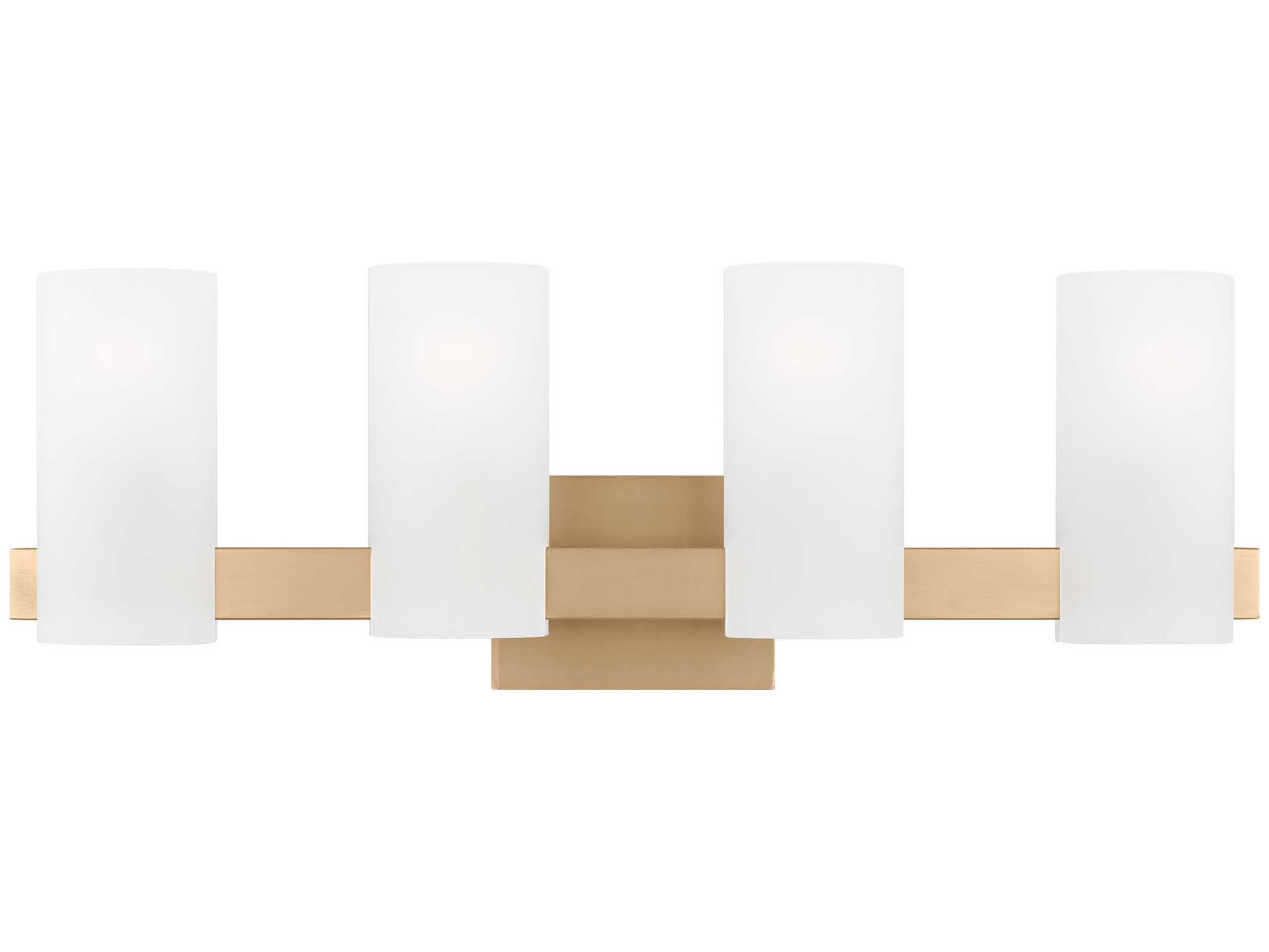 Visual Comfort Studio Rhode 4-Light Satin Brass Vanity Light