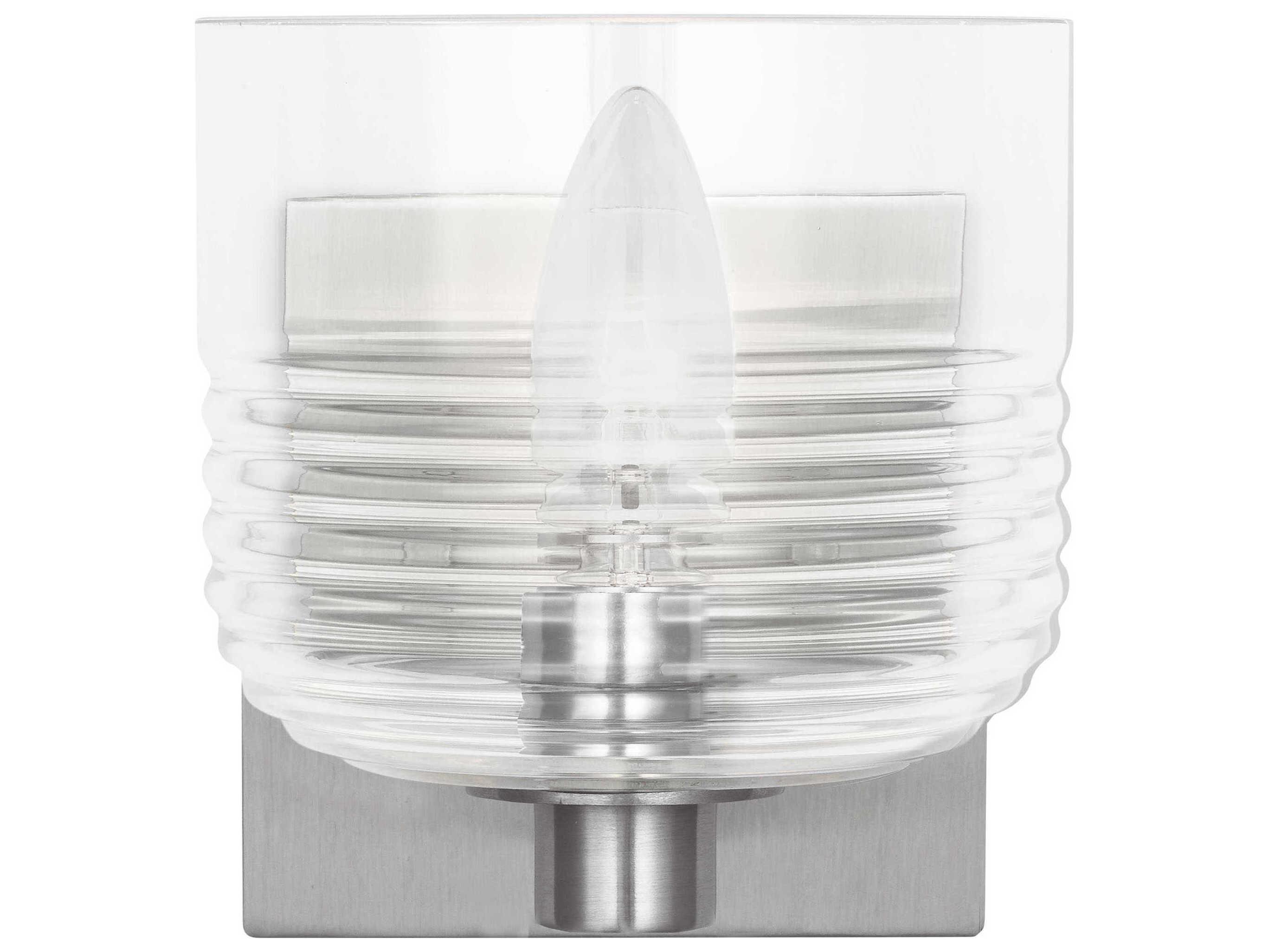 Visual Comfort Studio Lochdale 1-Light Brushed Nickel Wall Sconce