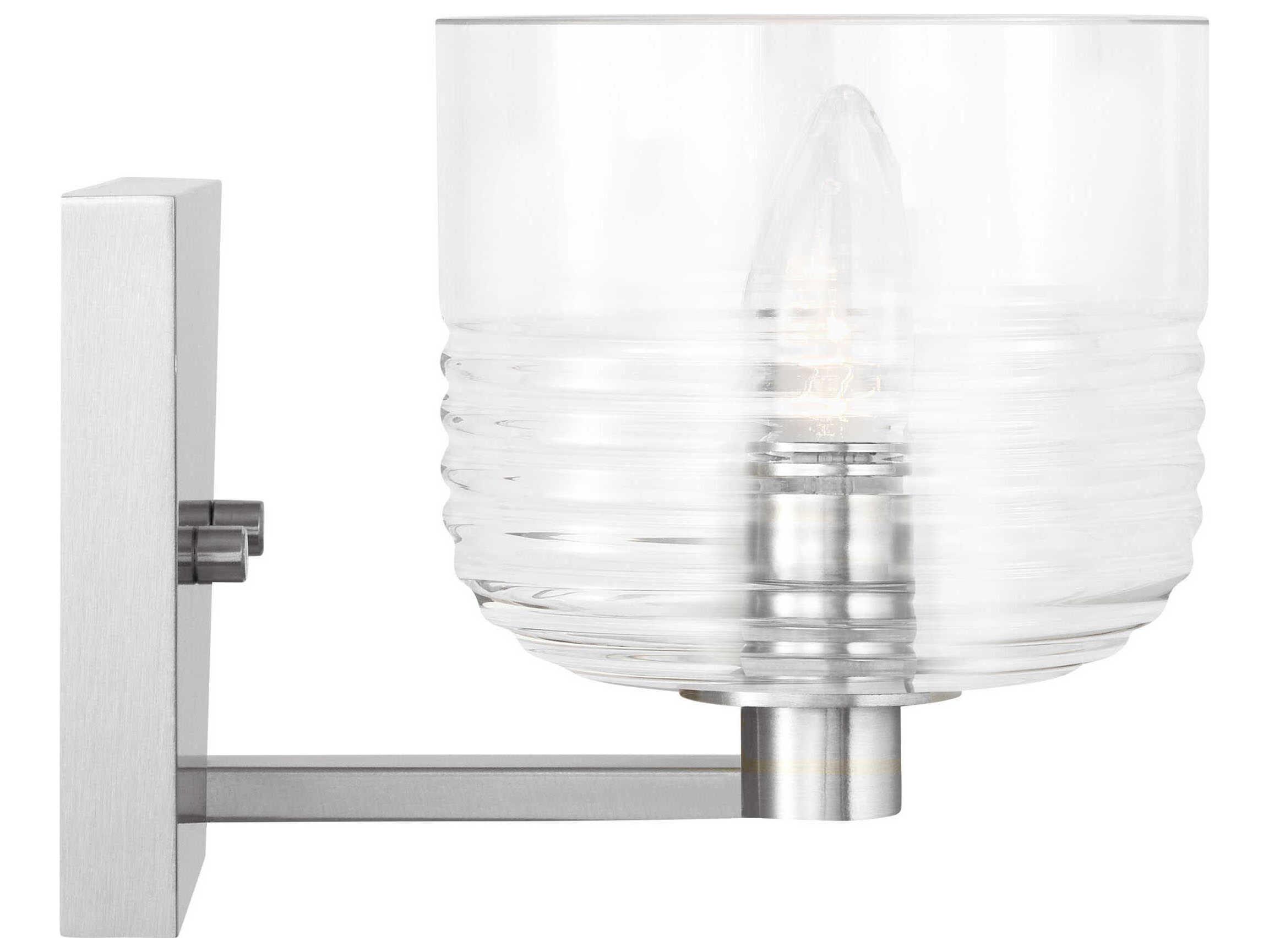 Visual Comfort Studio Lochdale 1-Light Brushed Nickel Wall Sconce