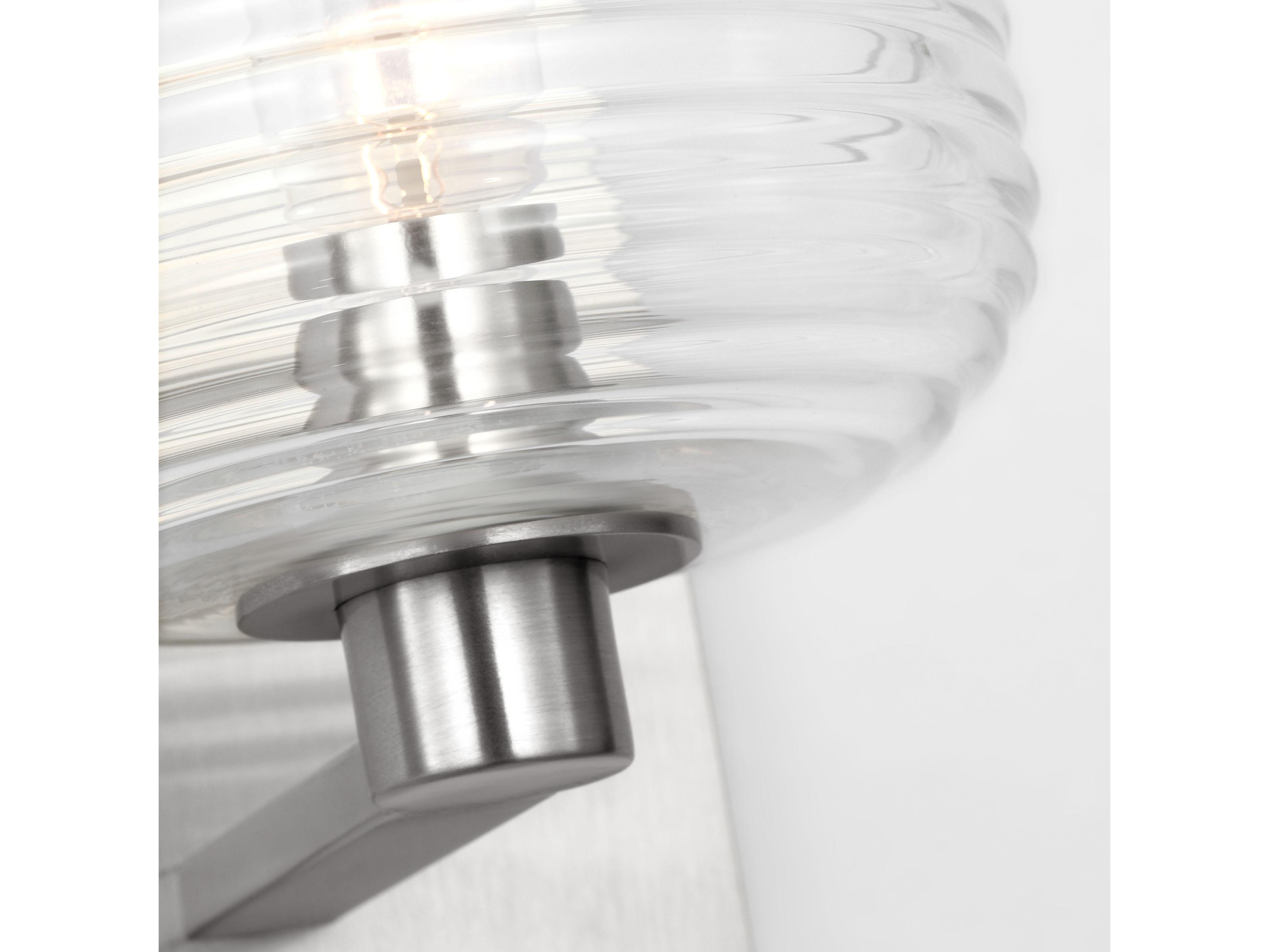 Visual Comfort Studio Lochdale 1-Light Brushed Nickel Wall Sconce