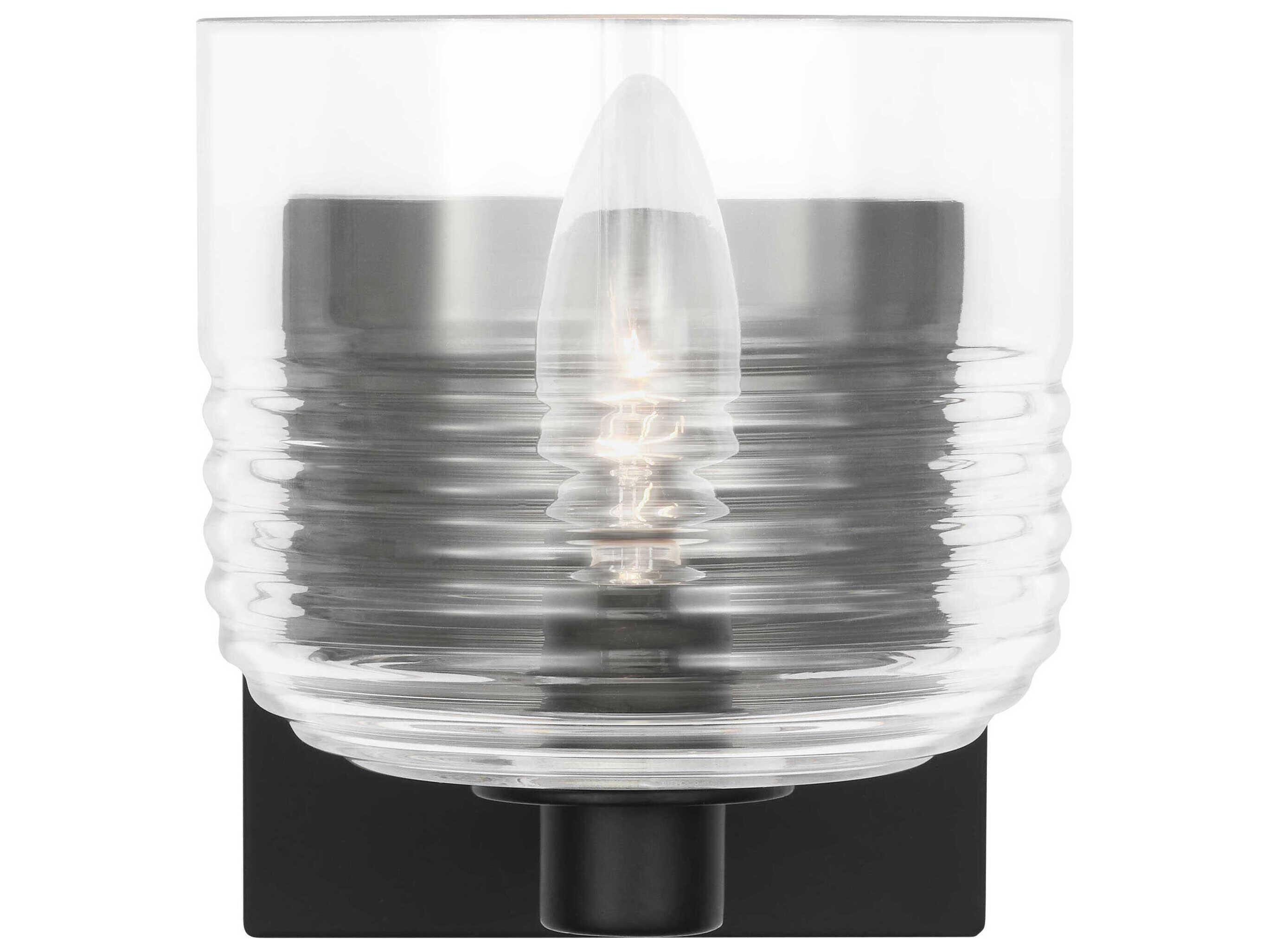 Visual Comfort Studio Lochdale 1-Light Midnight Black Wall Sconce