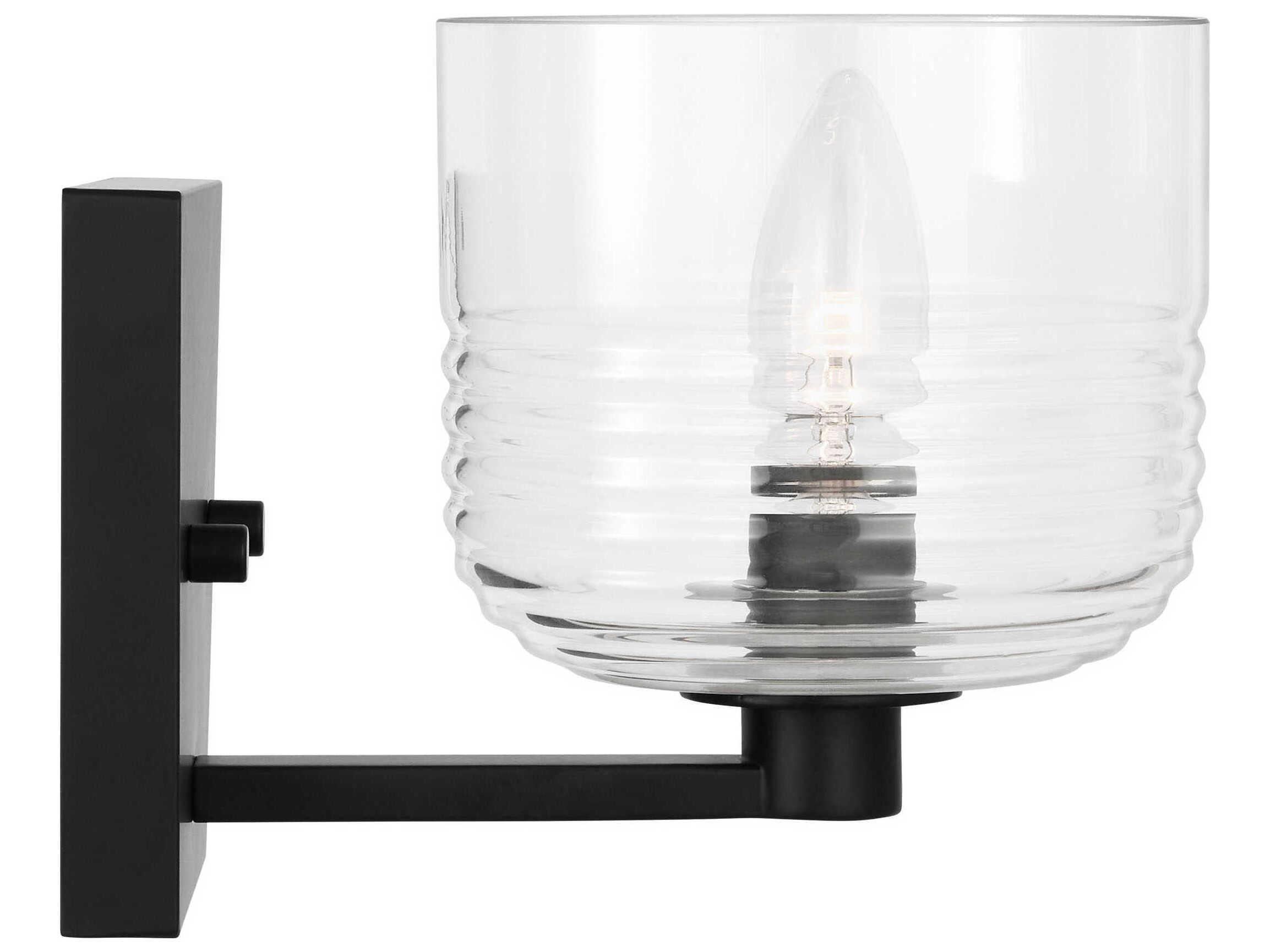 Visual Comfort Studio Lochdale 1-Light Midnight Black Wall Sconce