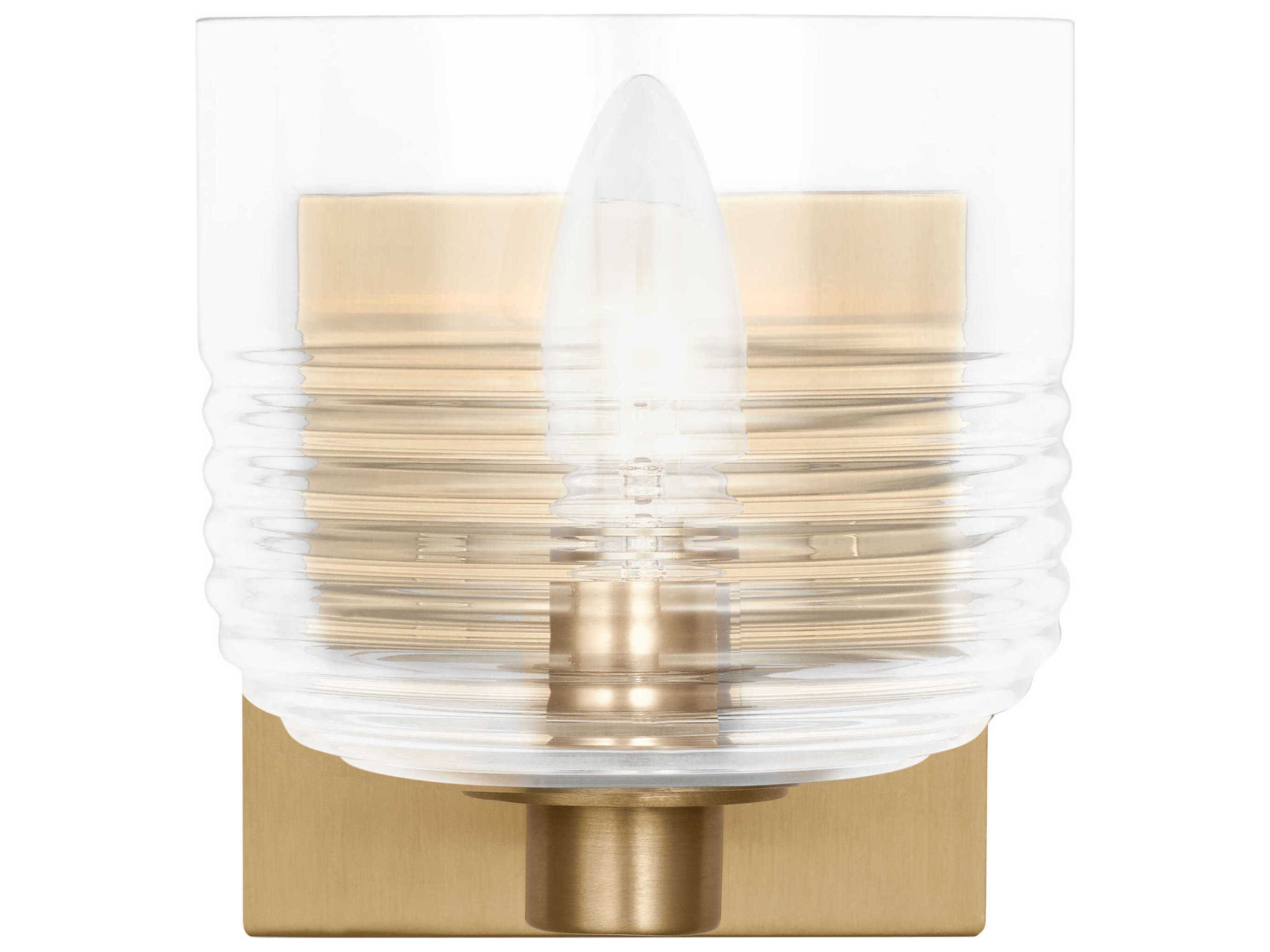 Visual Comfort Studio Lochdale 1-Light Satin Brass Wall Sconce