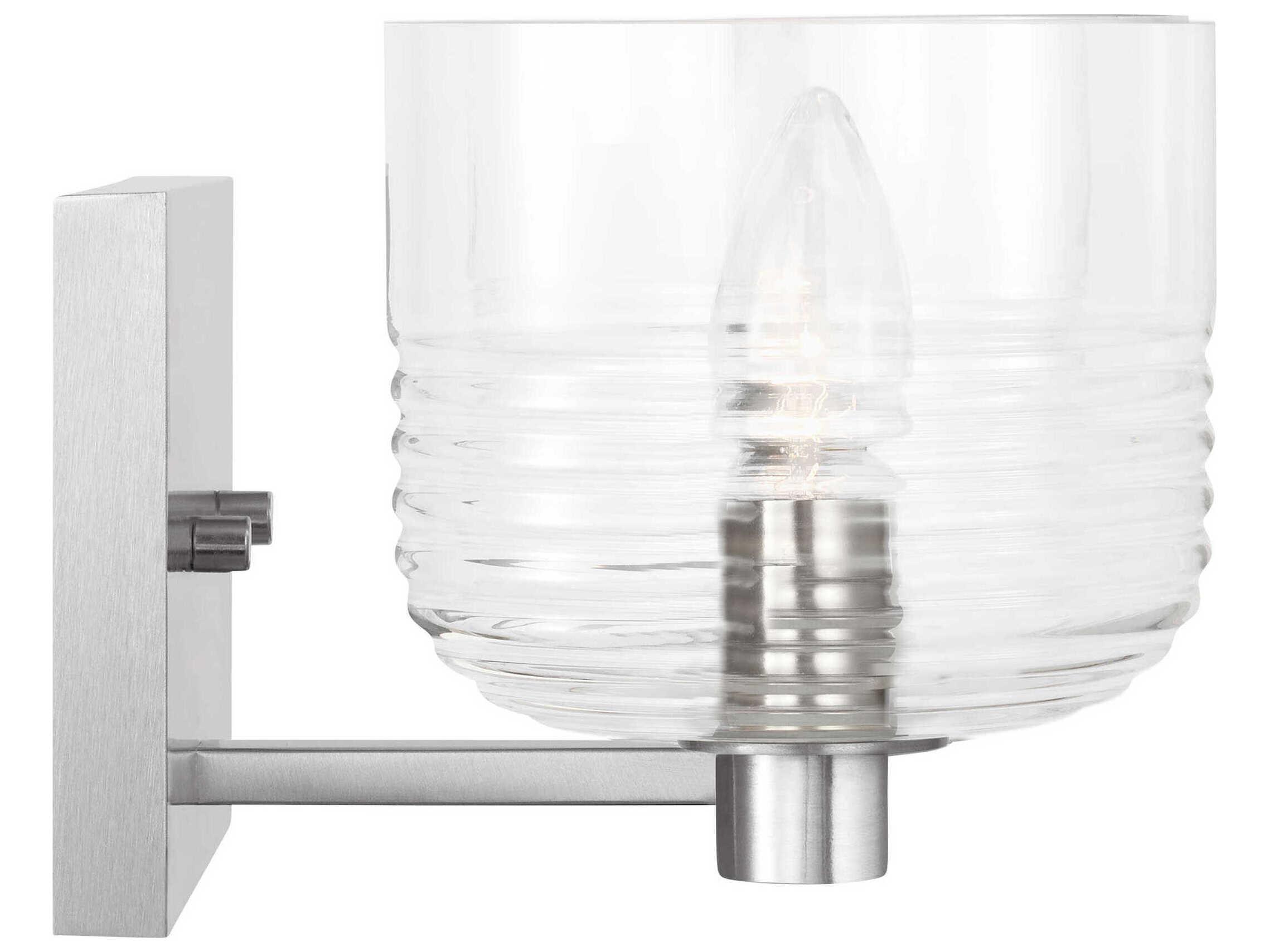 Visual Comfort Studio Lochdale 2-Light Brushed Nickel Vanity Light