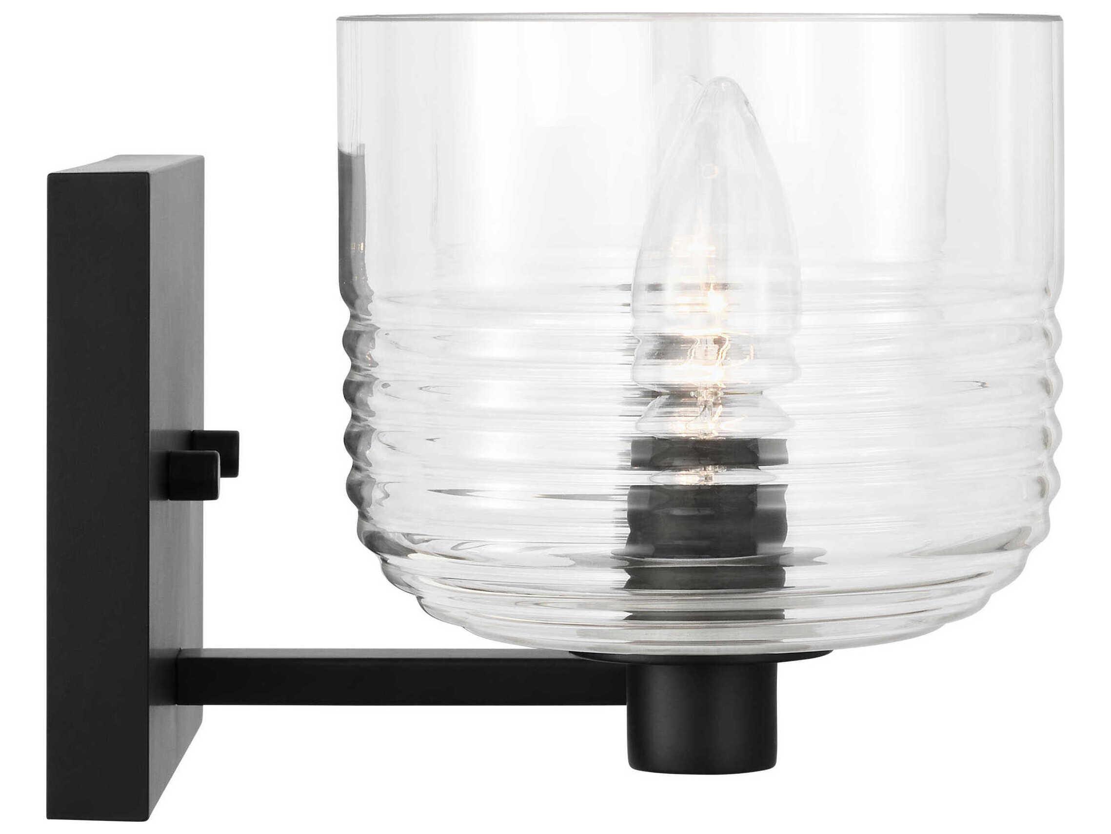 Visual Comfort Studio Lochdale 2-Light Midnight Black Vanity Light