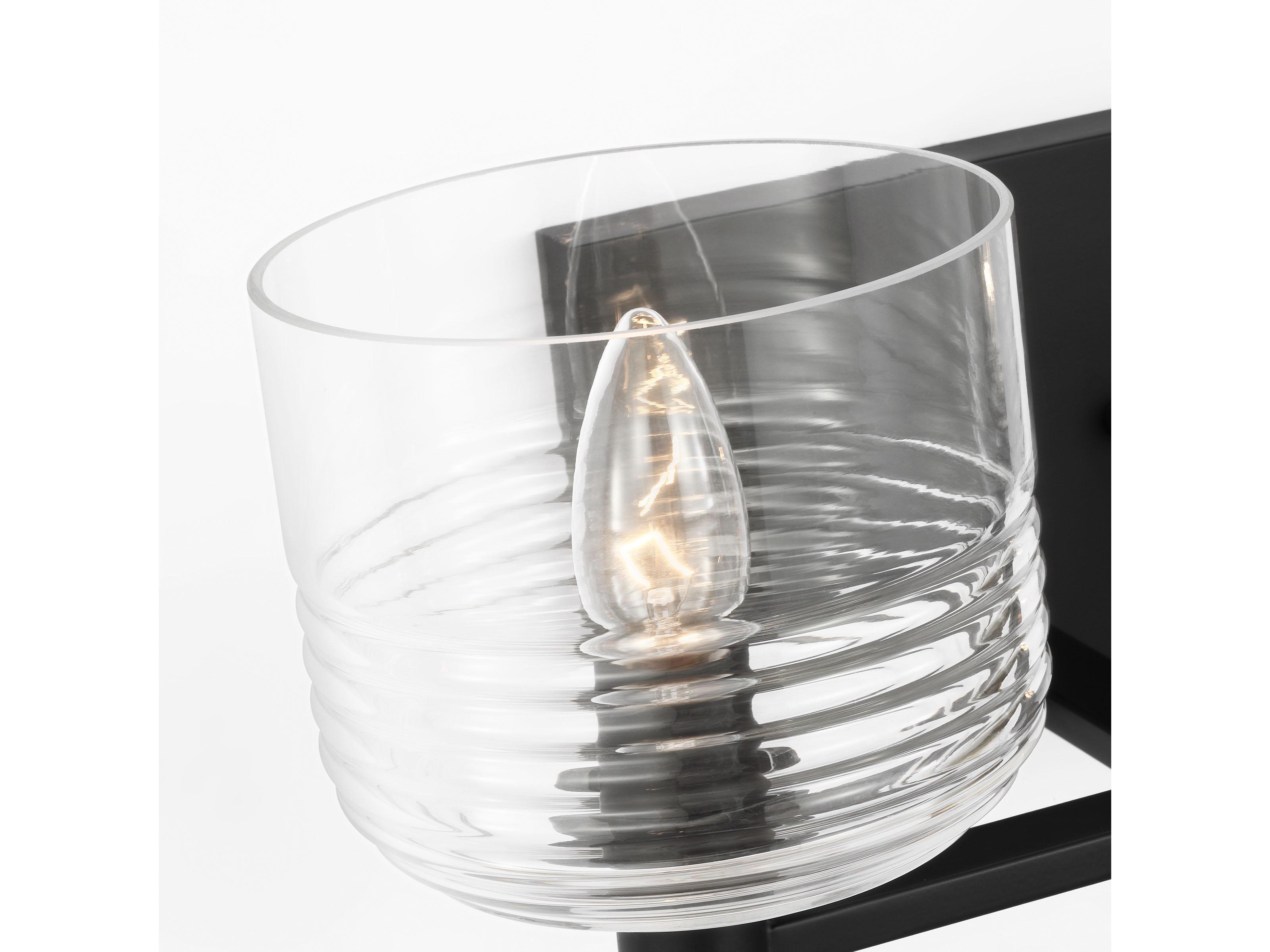 Visual Comfort Studio Lochdale 2-Light Midnight Black Vanity Light