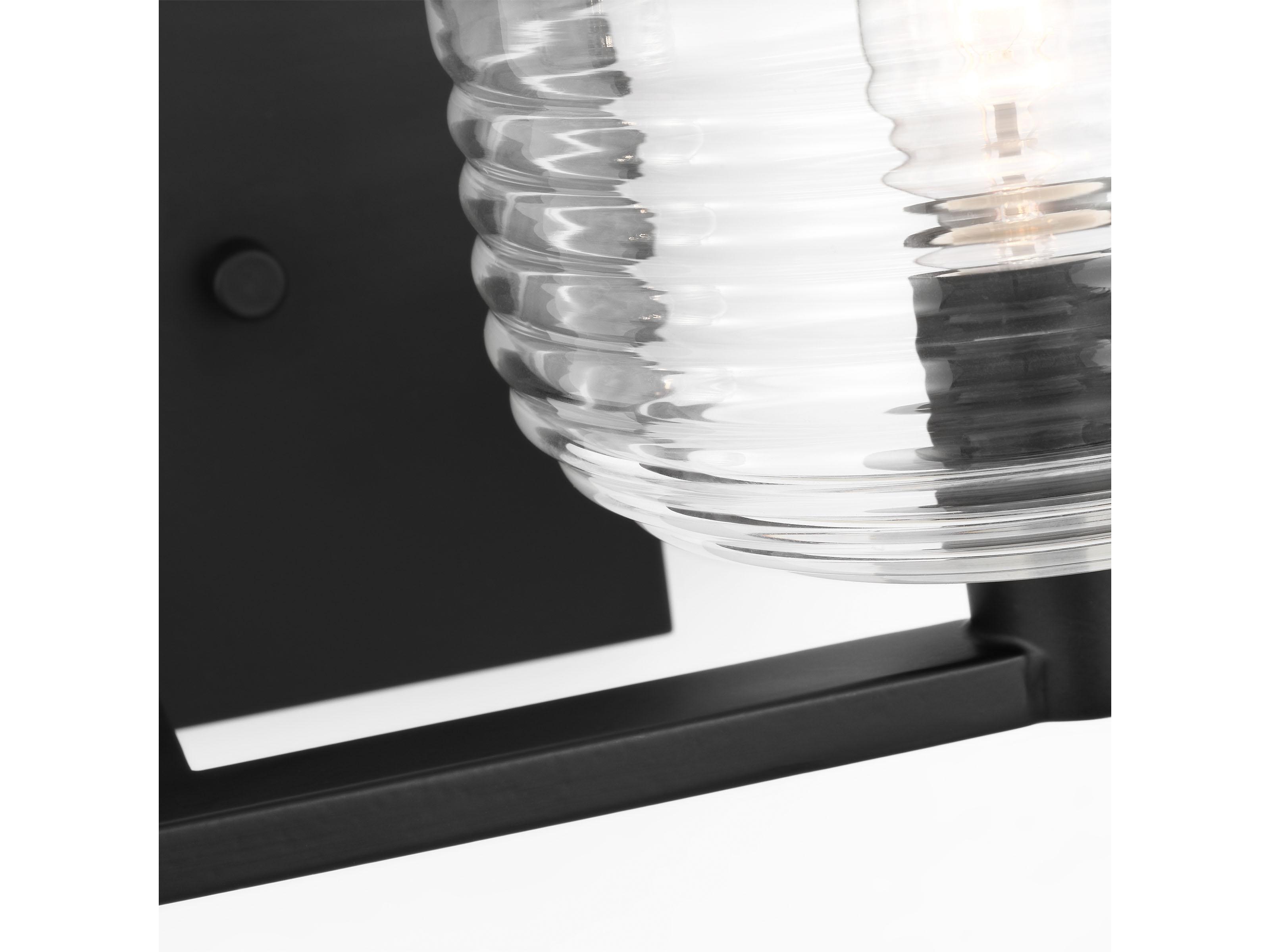 Visual Comfort Studio Lochdale 2-Light Midnight Black Vanity Light