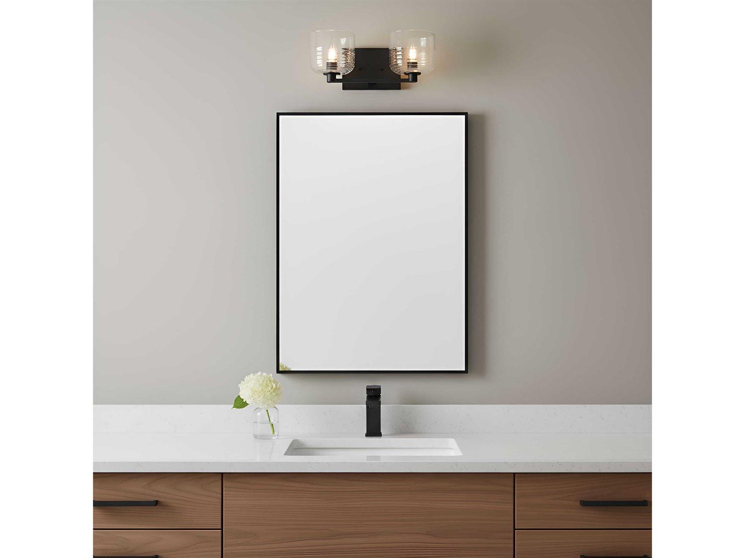 Visual Comfort Studio Lochdale 2-Light Midnight Black Vanity Light