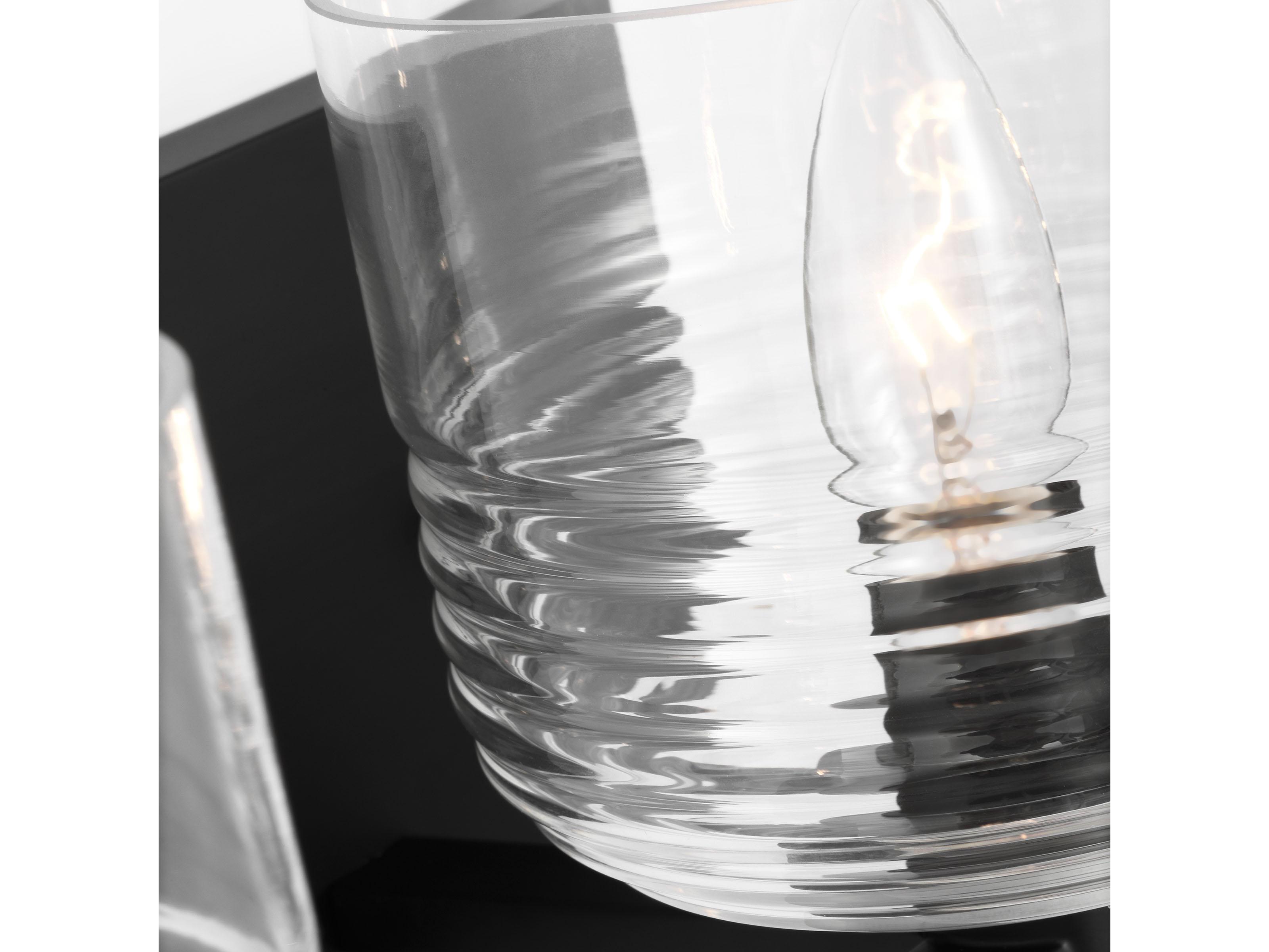 Visual Comfort Studio Lochdale 3-Light Midnight Black Vanity Light