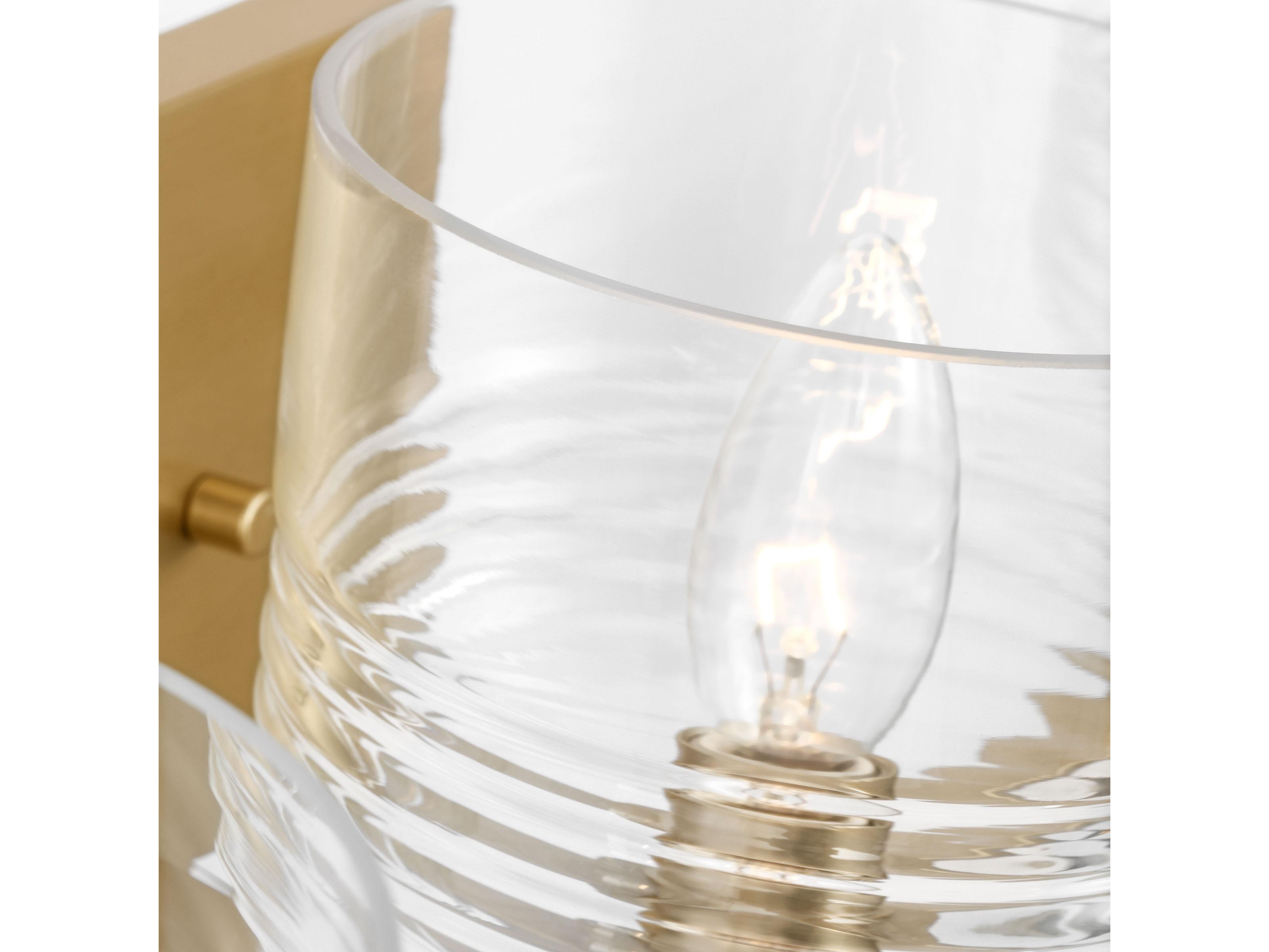 Visual Comfort Studio Lochdale 3-Light Satin Brass Vanity Light