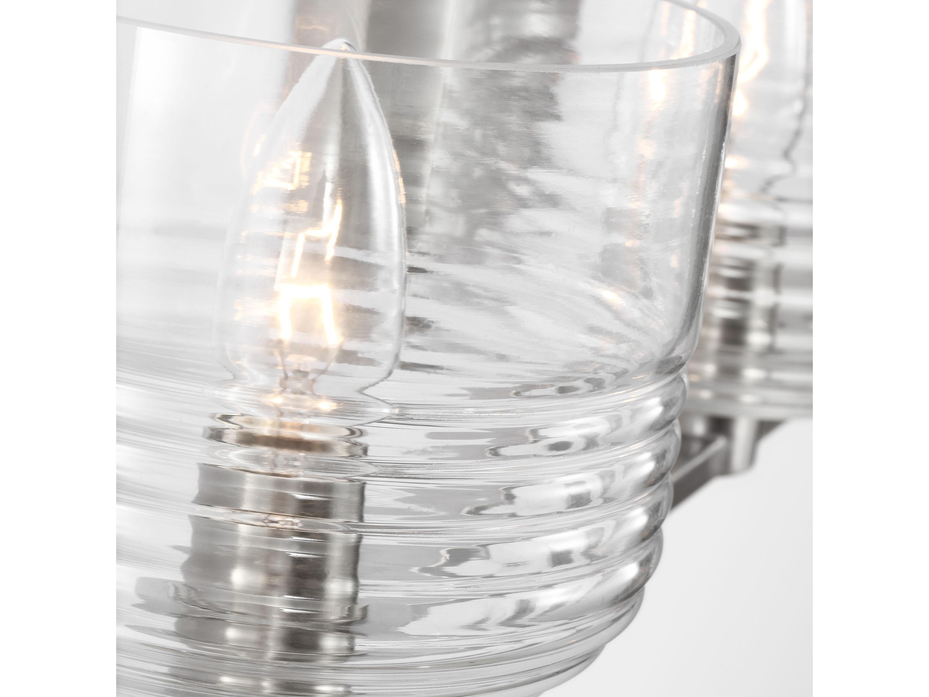 Visual Comfort Studio Lochdale 4-Light Brushed Nickel Vanity Light