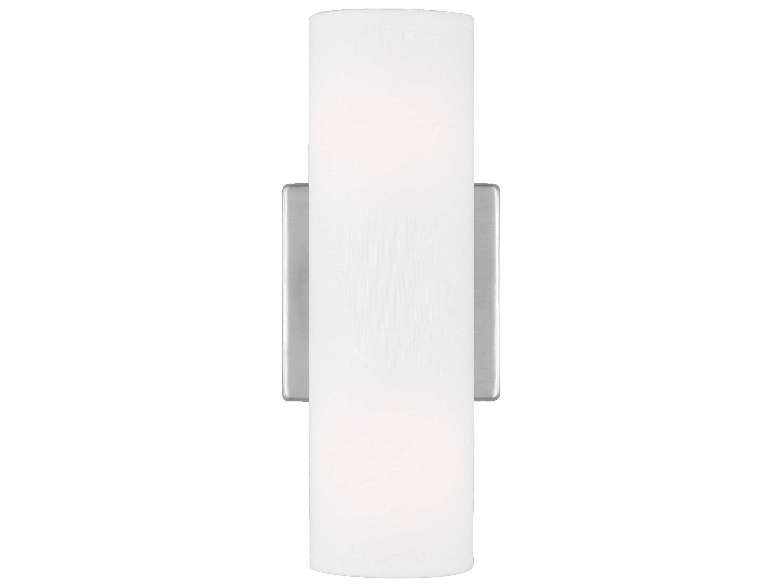Visual Comfort Studio Capalino 2-Light Brushed Steel Wall Sconce
