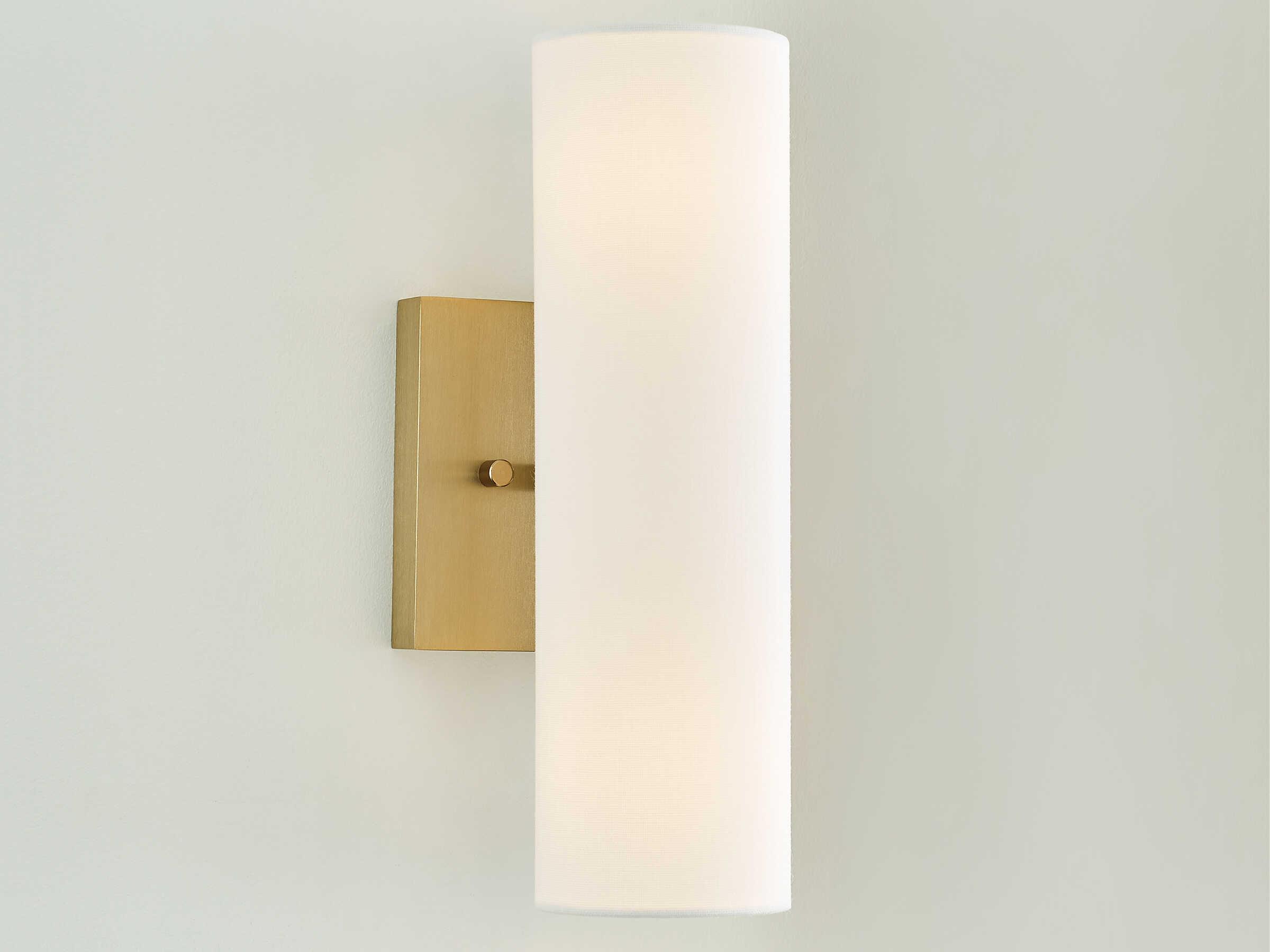 Visual Comfort Studio Capalino 2-Light Satin Brass Wall Sconce