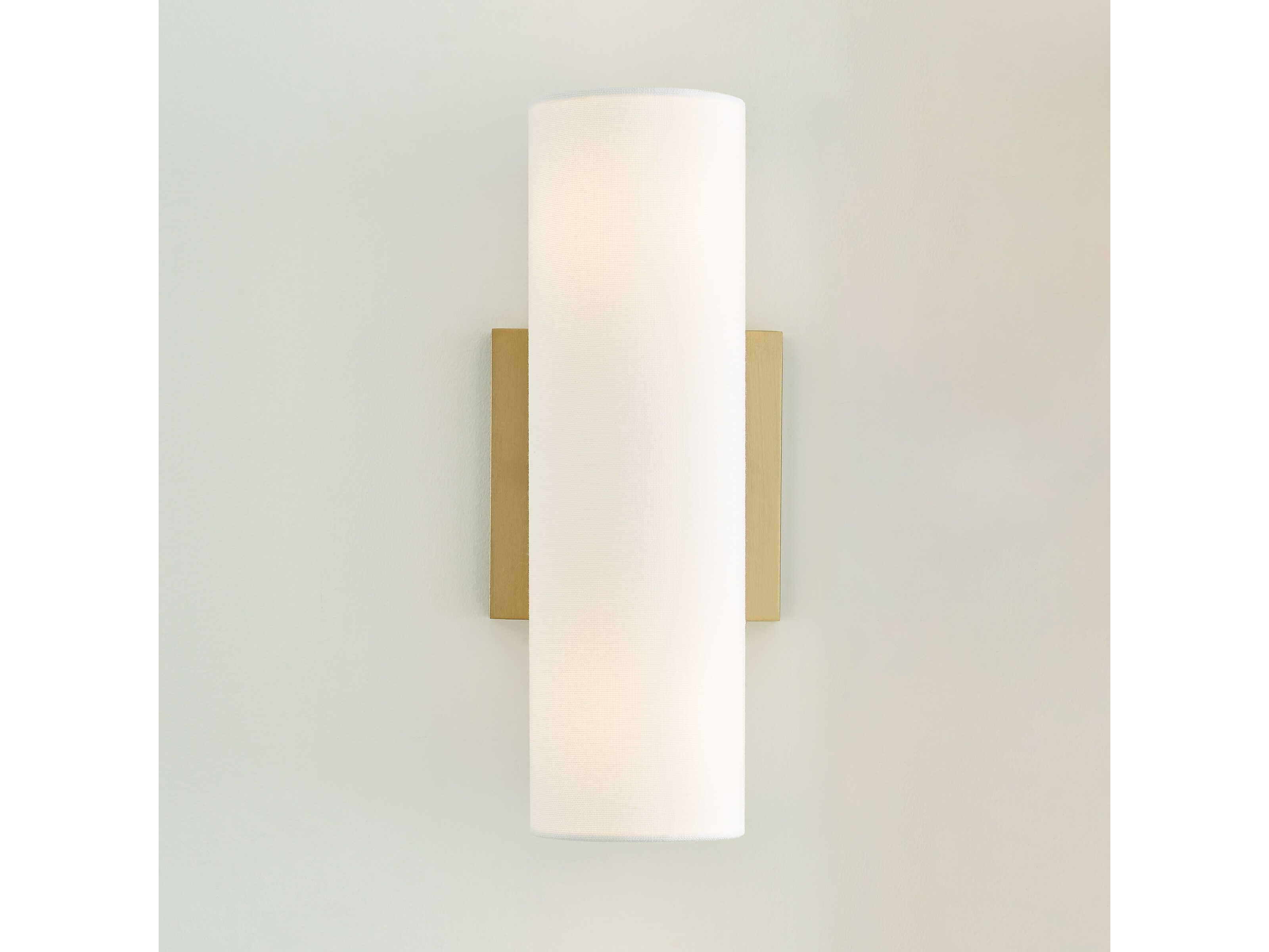 Visual Comfort Studio Capalino 2-Light Satin Brass Wall Sconce