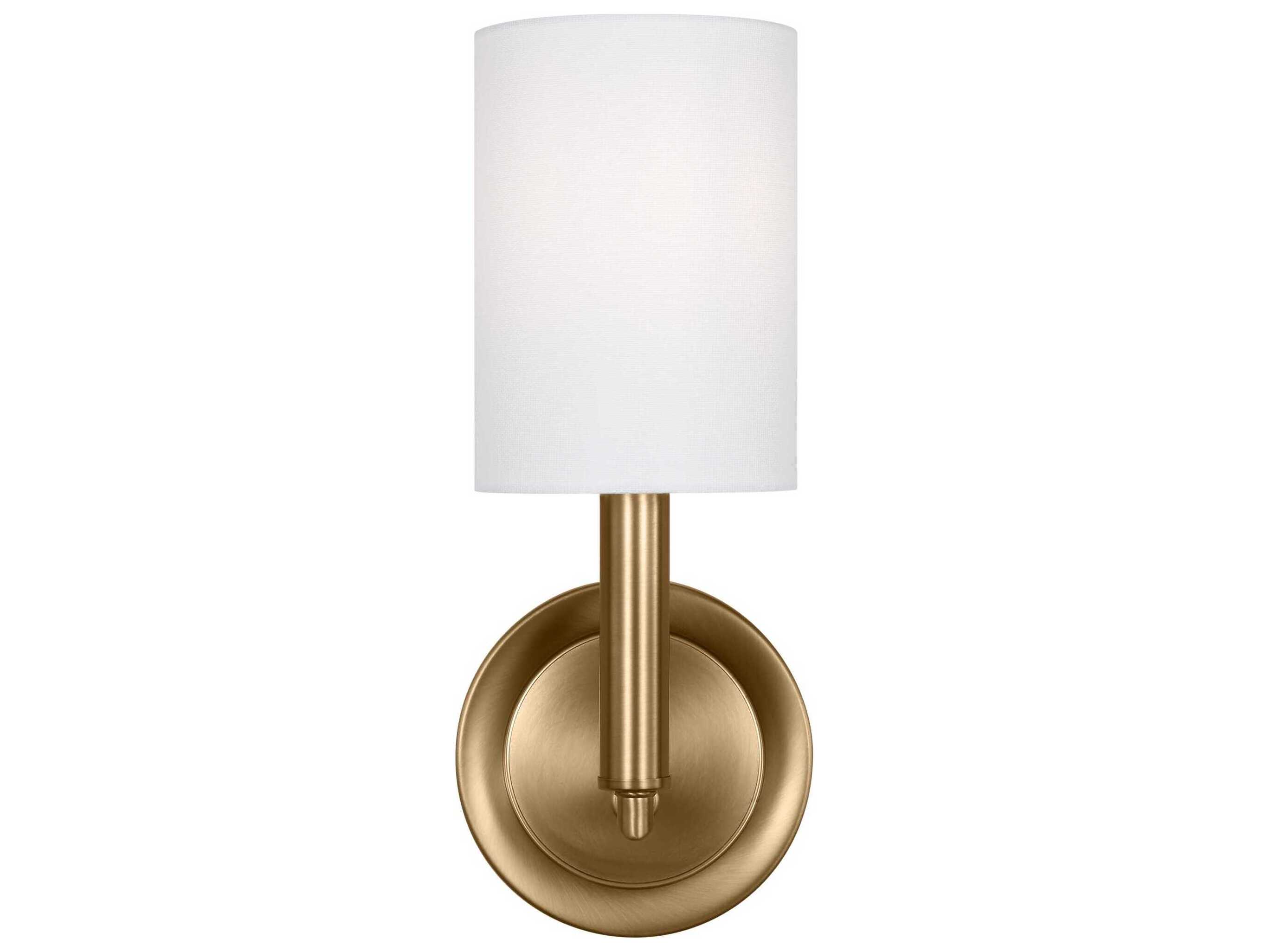 Visual Comfort Studio Egmont 1-Light Satin Brass Wall Sconce