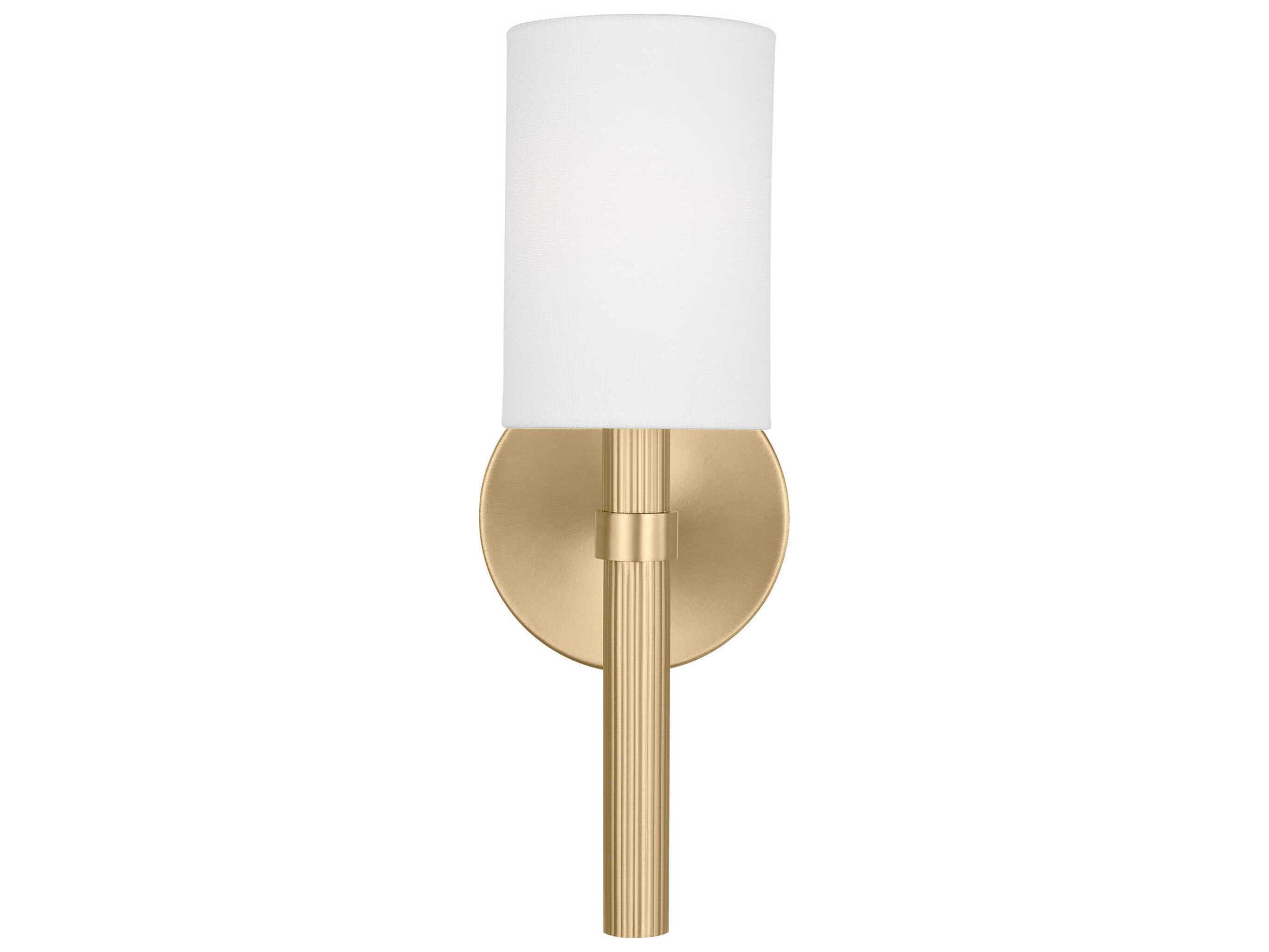 Visual Comfort Studio Manor 1-Light Satin Brass Wall Sconce
