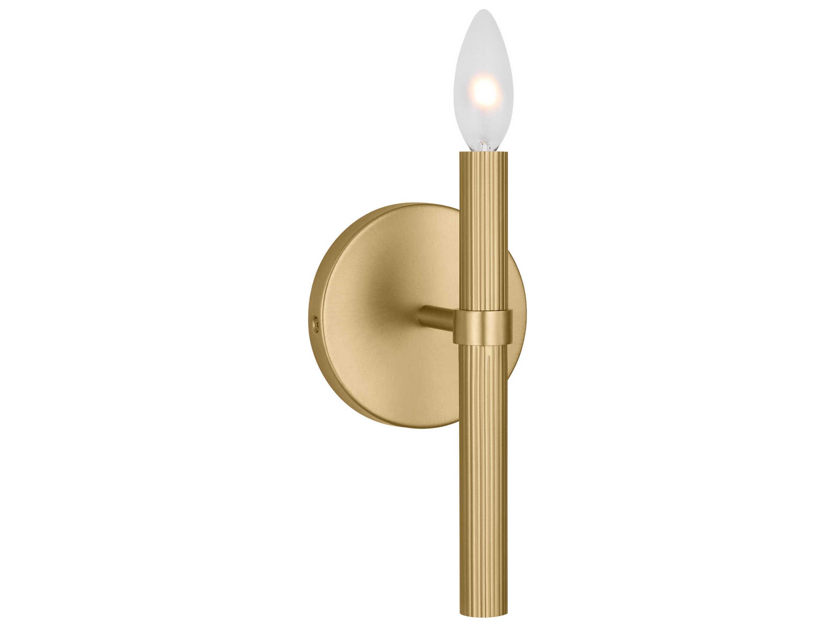 Visual Comfort Studio Manor 1-Light Satin Brass Wall Sconce