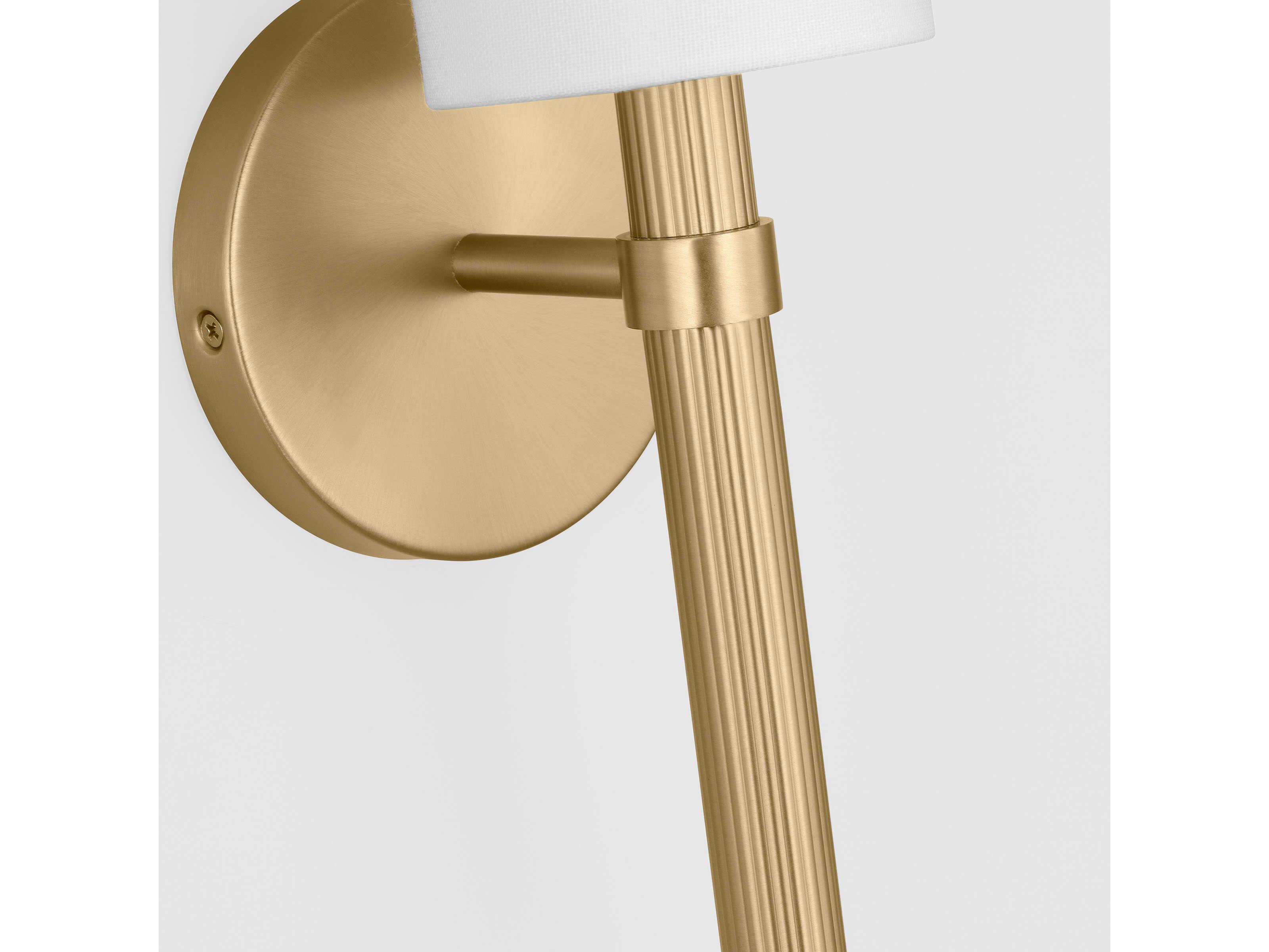 Visual Comfort Studio Manor 1-Light Satin Brass Wall Sconce