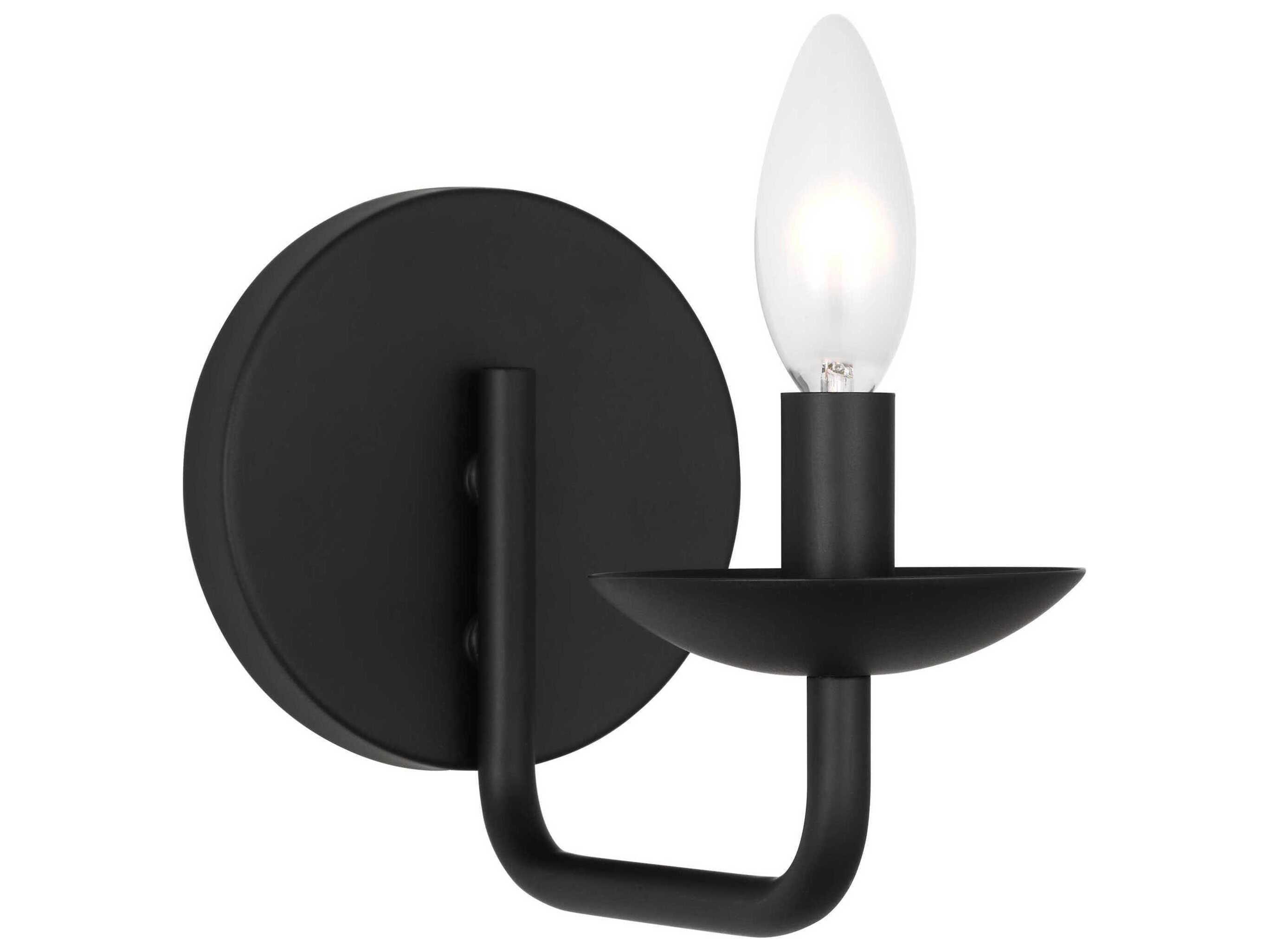 Visual Comfort Studio Albion 1-Light Midnight Black Wall Sconce