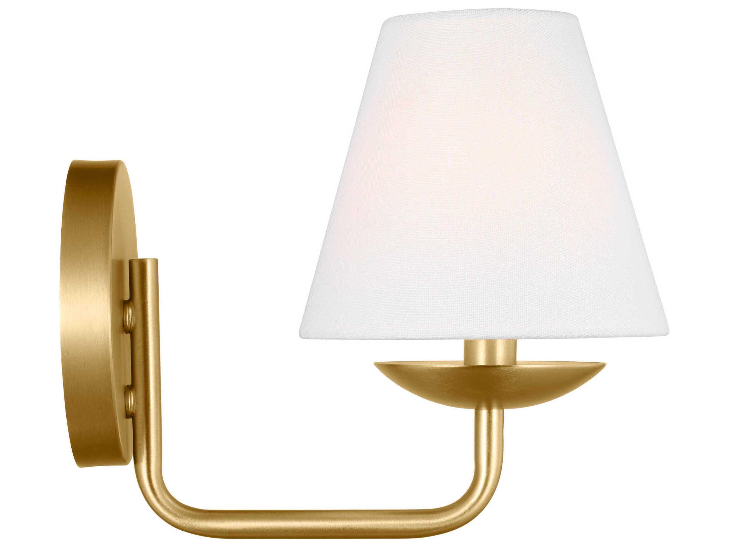 Visual Comfort Studio Albion 1-Light Satin Brass Wall Sconce