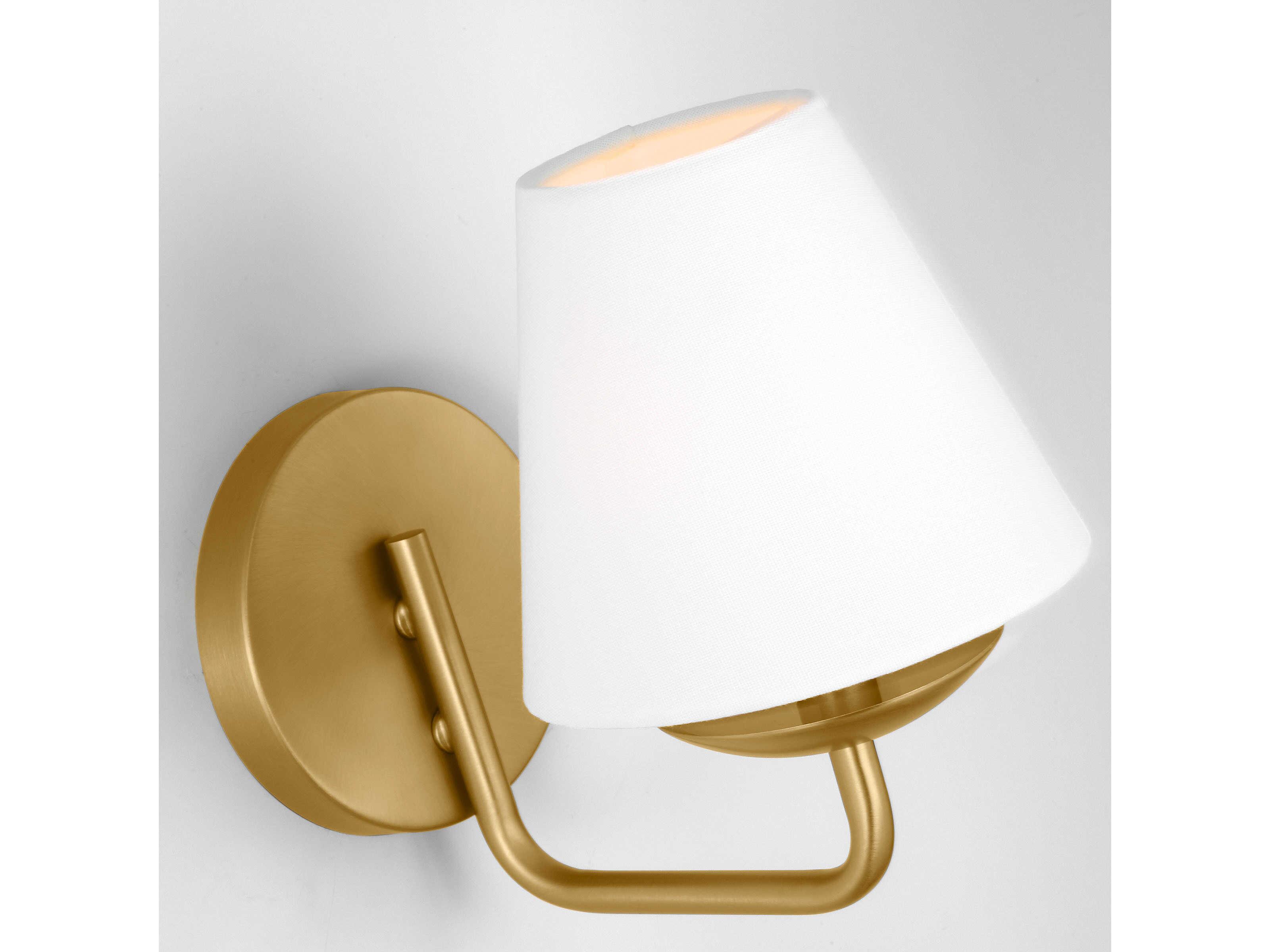 Visual Comfort Studio Albion 1-Light Satin Brass Wall Sconce