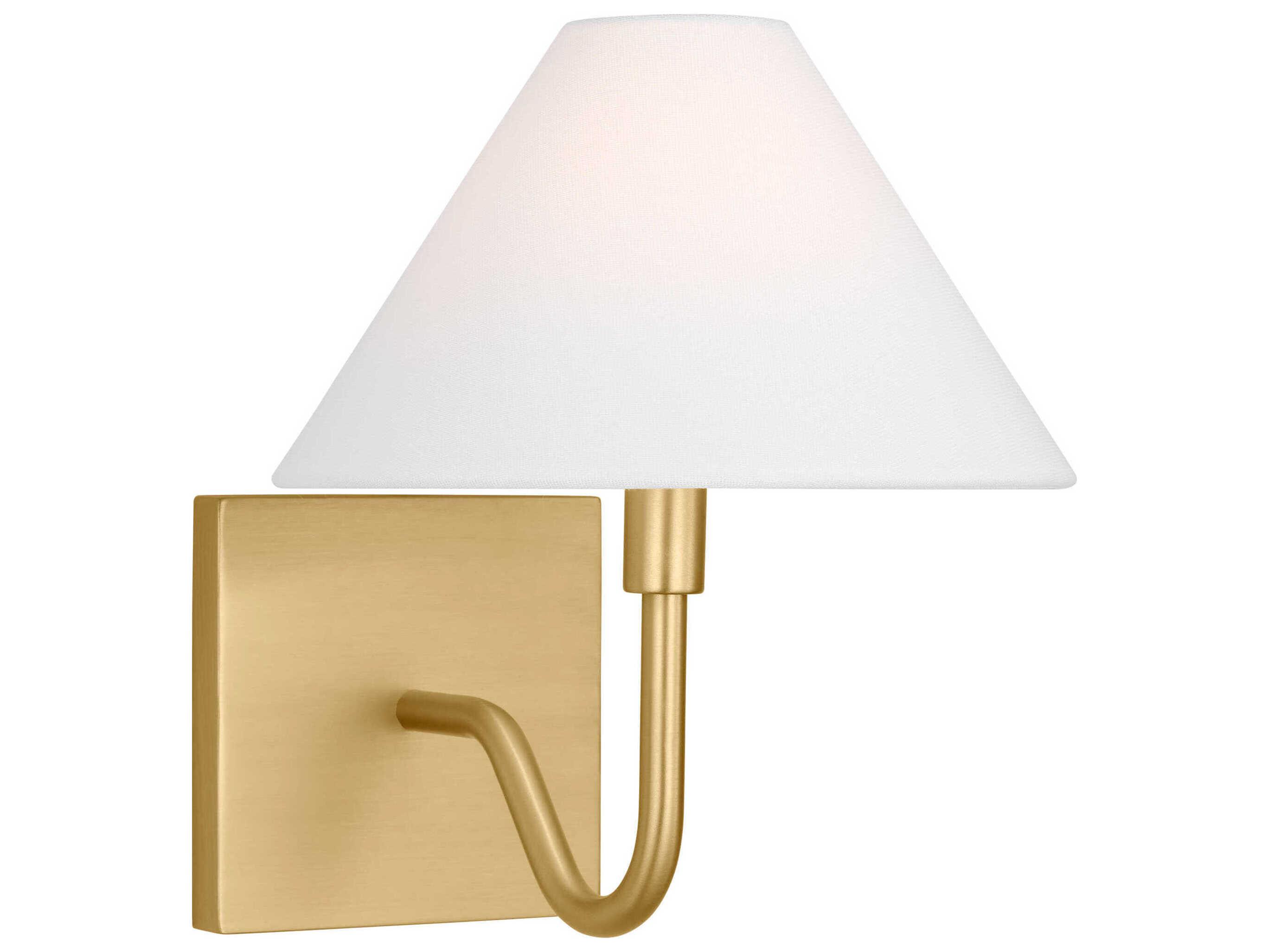 Visual Comfort Studio Eldon 1-Light Satin Brass Wall Sconce