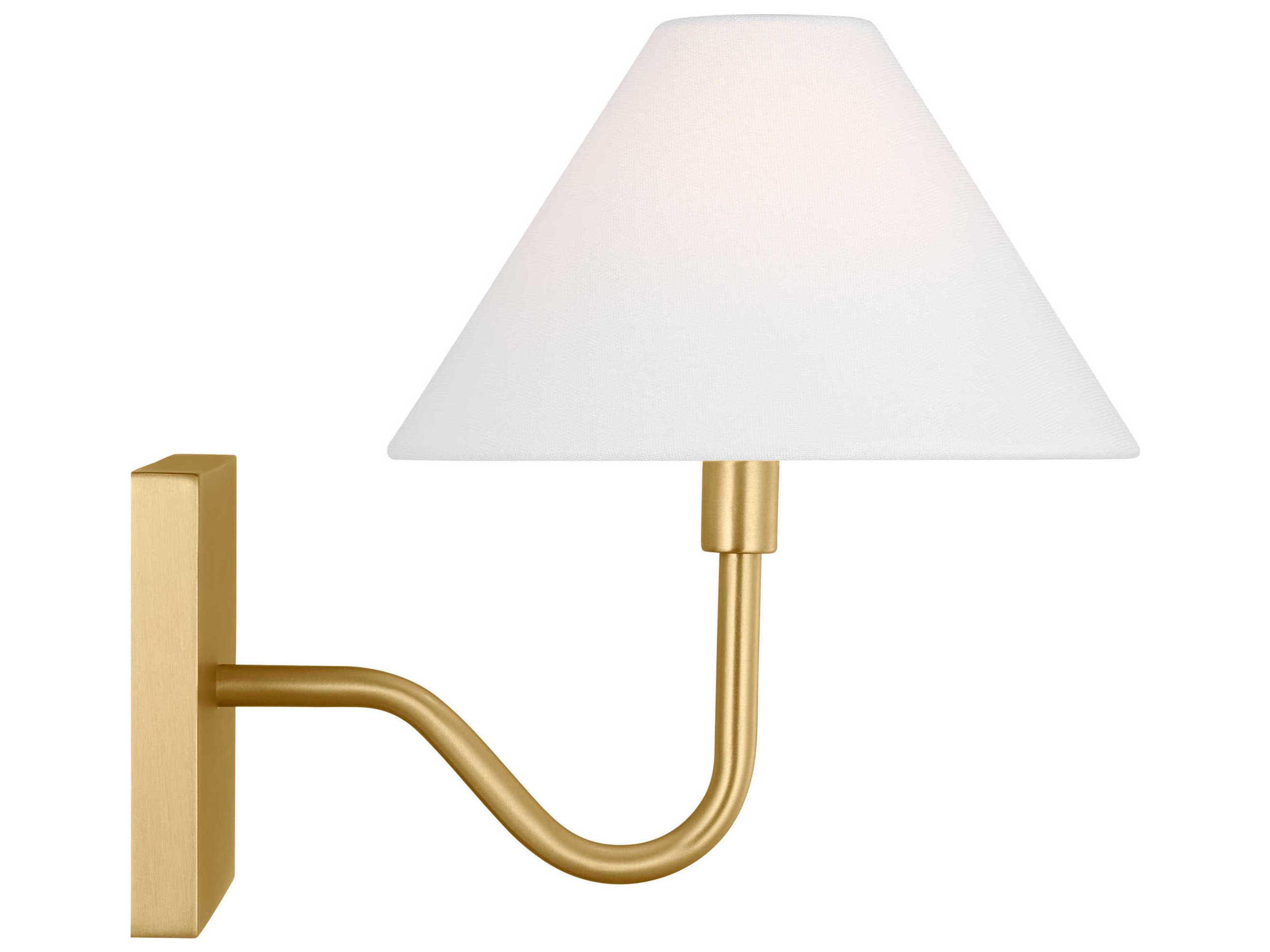 Visual Comfort Studio Eldon 1-Light Satin Brass Wall Sconce
