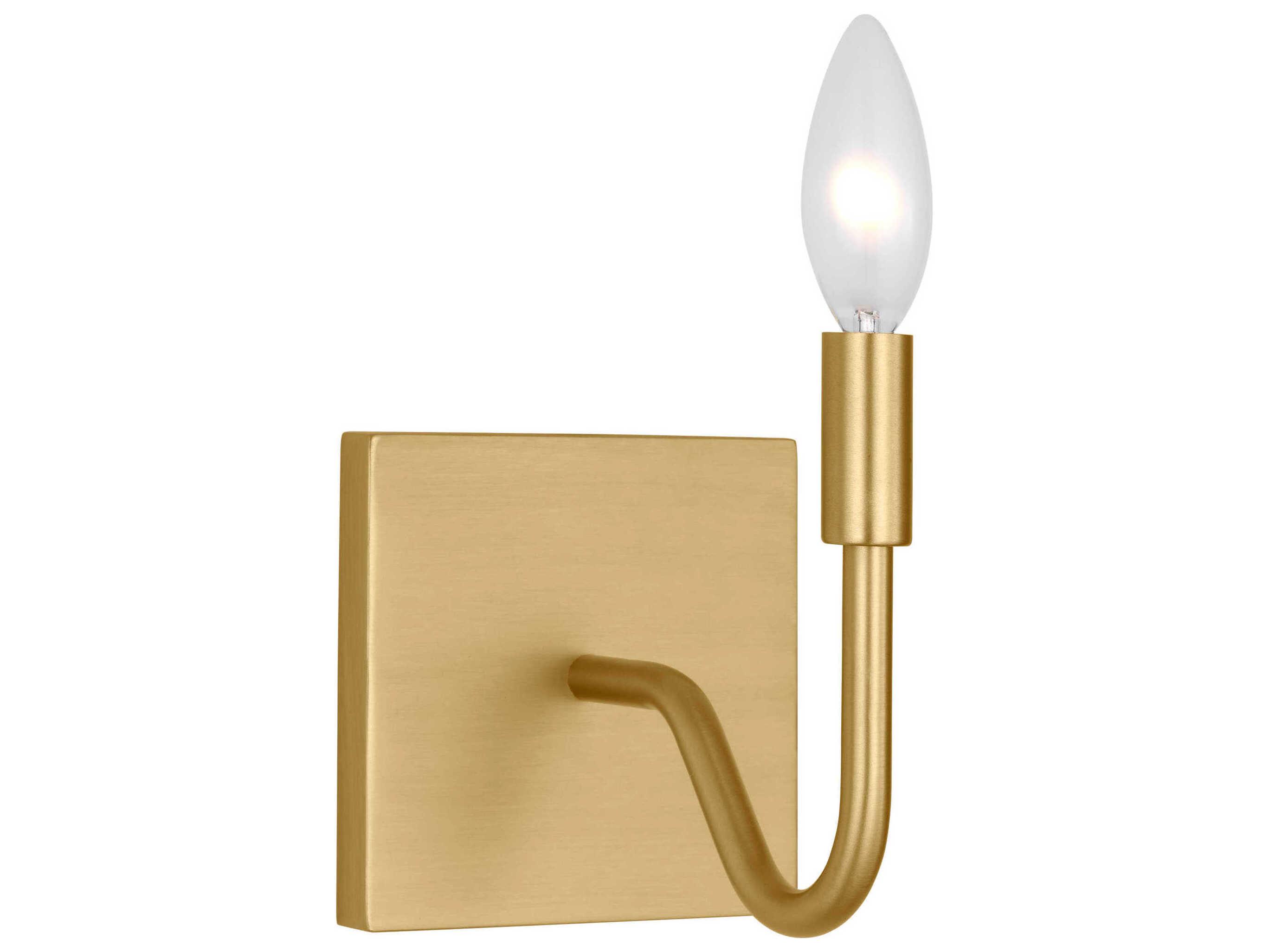 Visual Comfort Studio Eldon 1-Light Satin Brass Wall Sconce