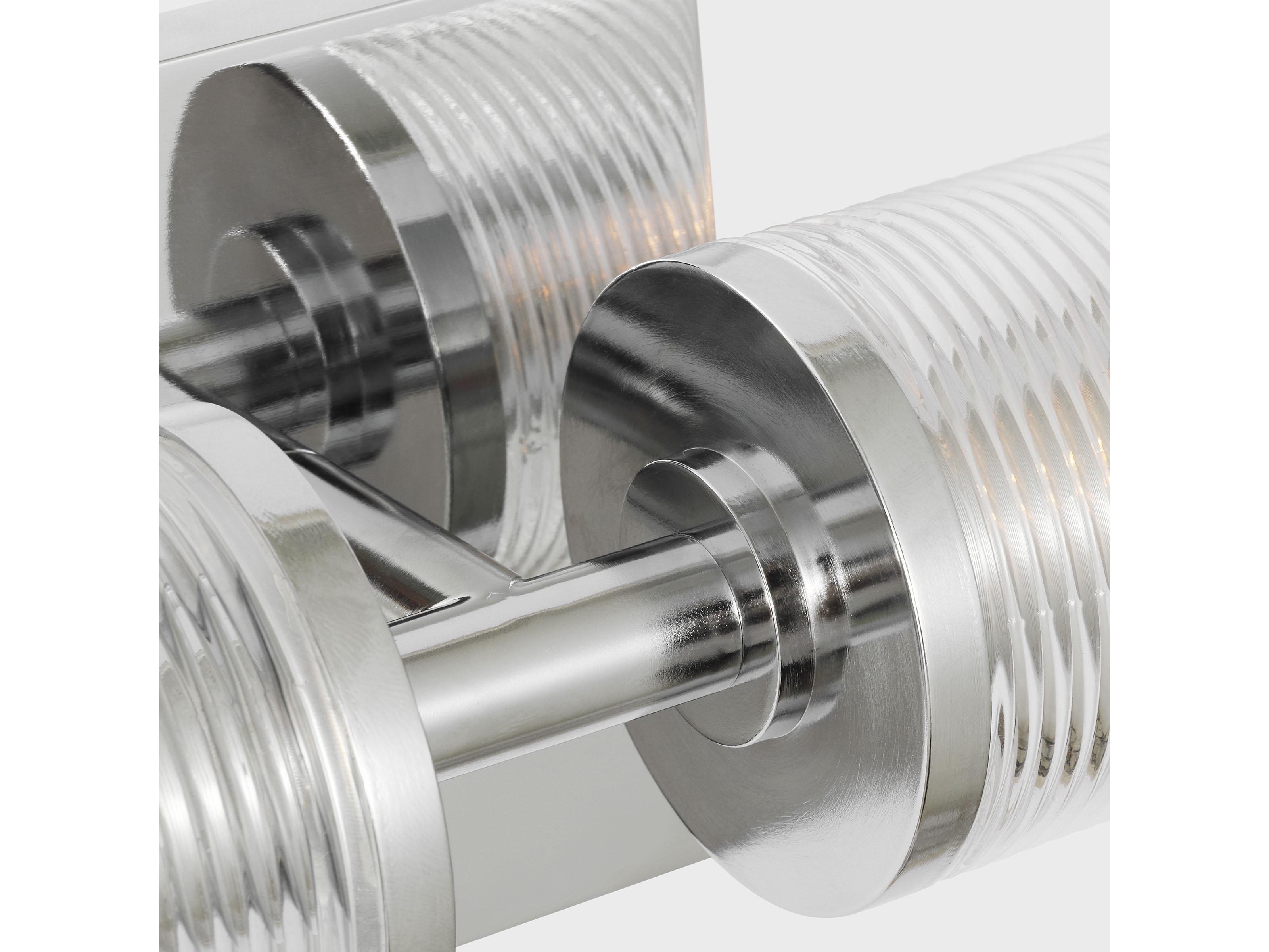 Visual Comfort Studio Sarita 2-Light Chrome Wall Sconce