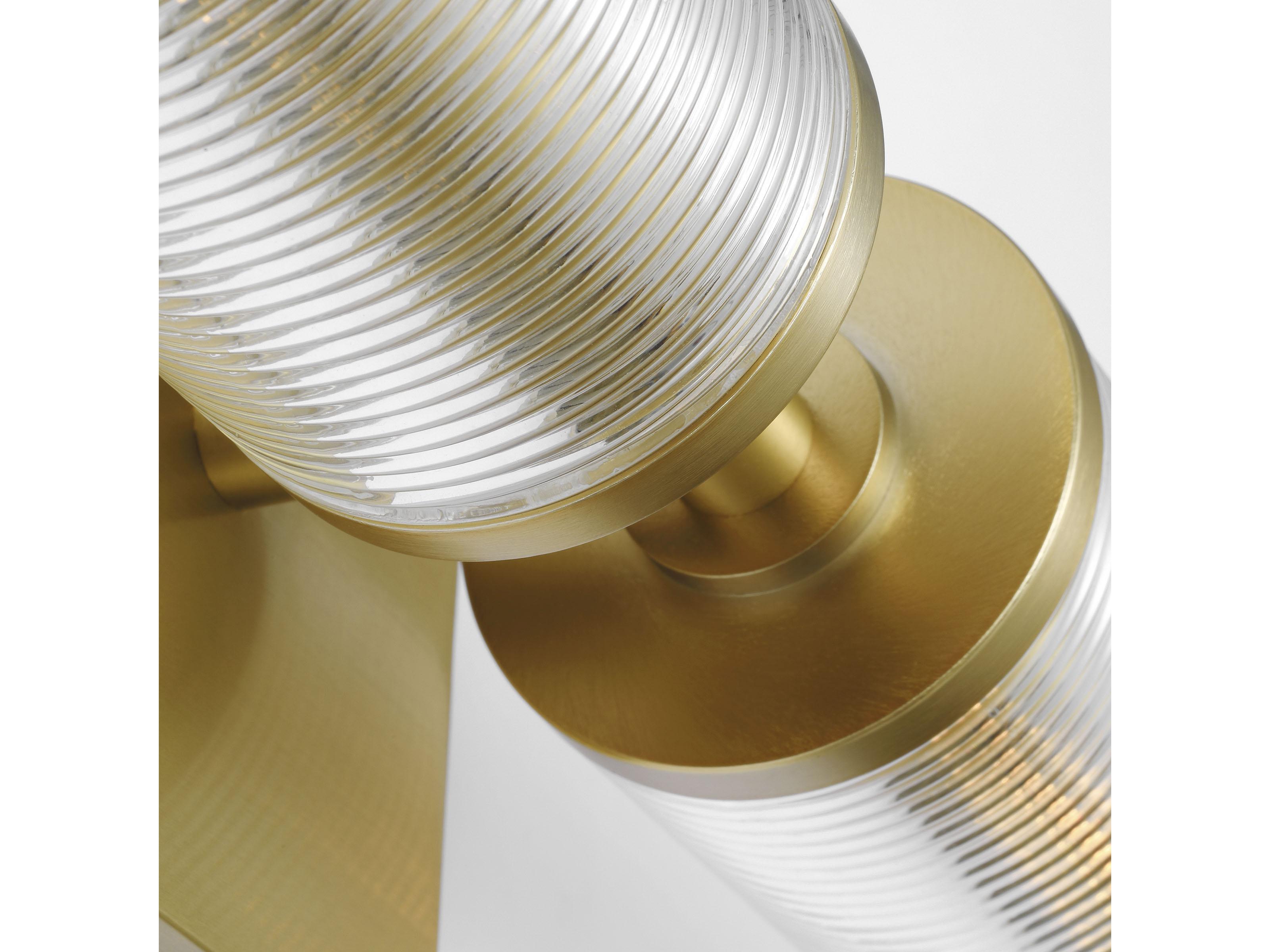 Visual Comfort Studio Sarita 2-Light Satin Brass Wall Sconce