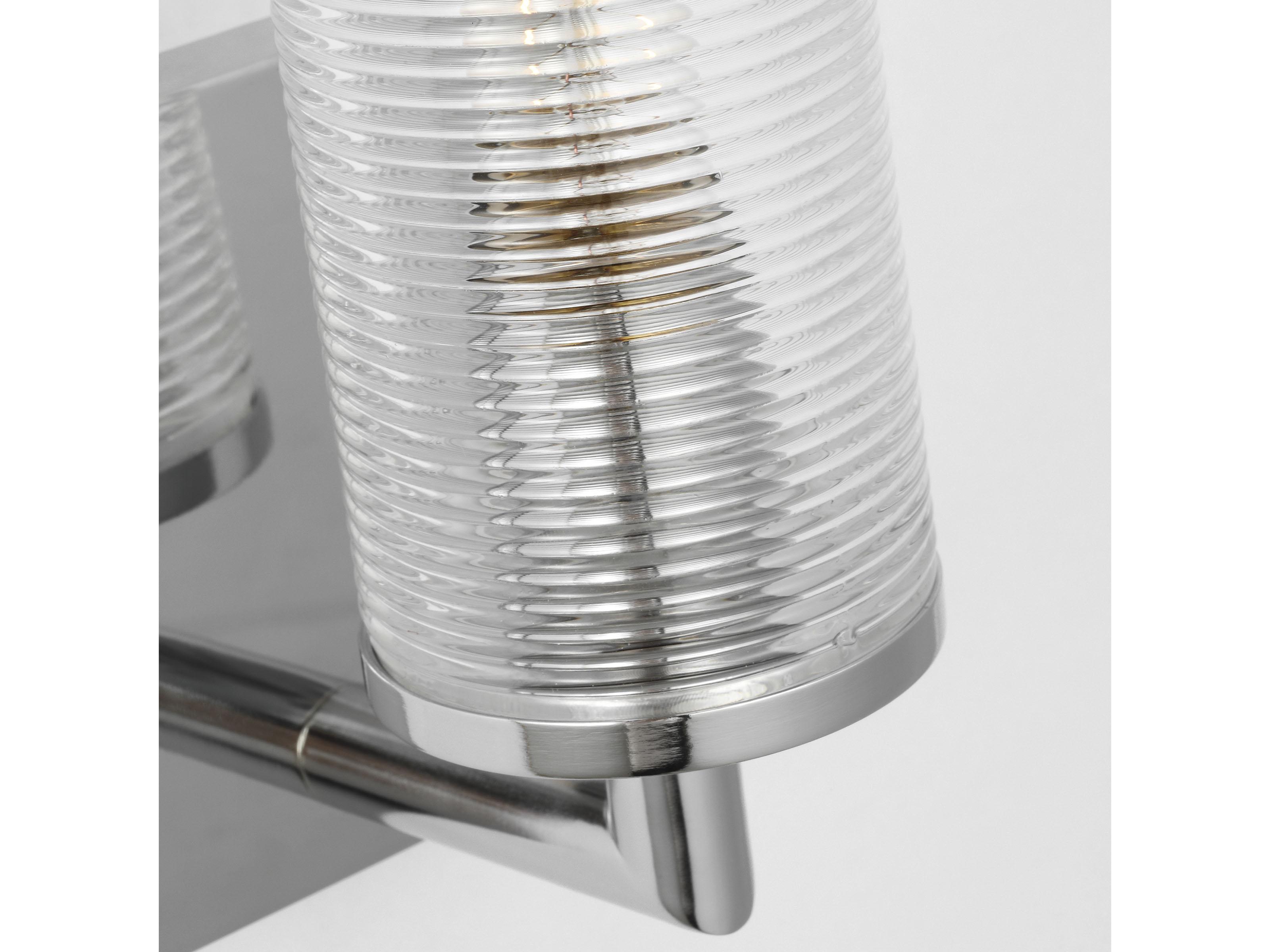 Visual Comfort Studio Sarita 1-Light Chrome Wall Sconce