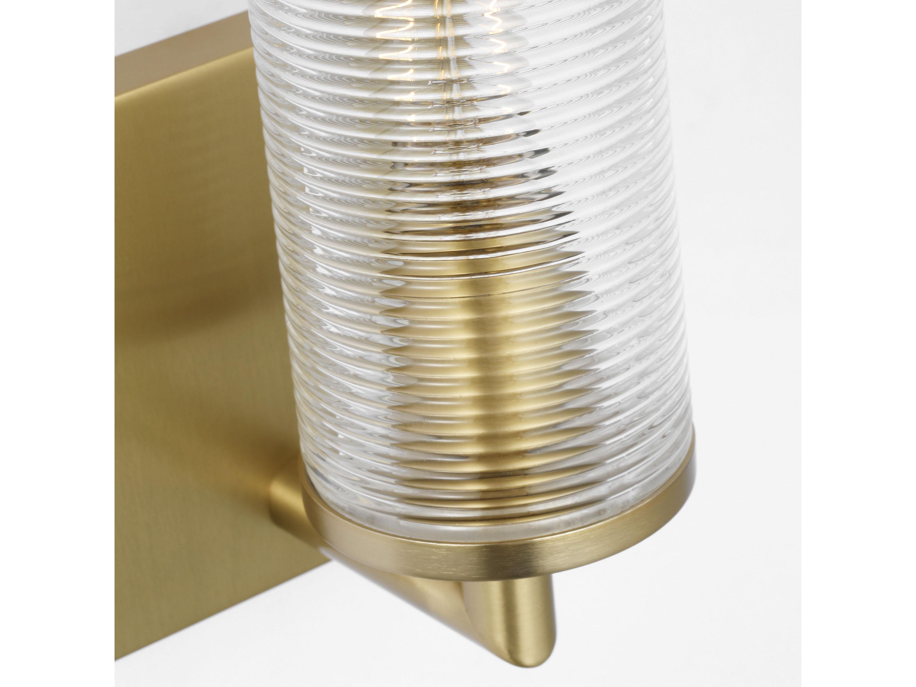 Visual Comfort Studio Sarita 1-Light Satin Brass Wall Sconce