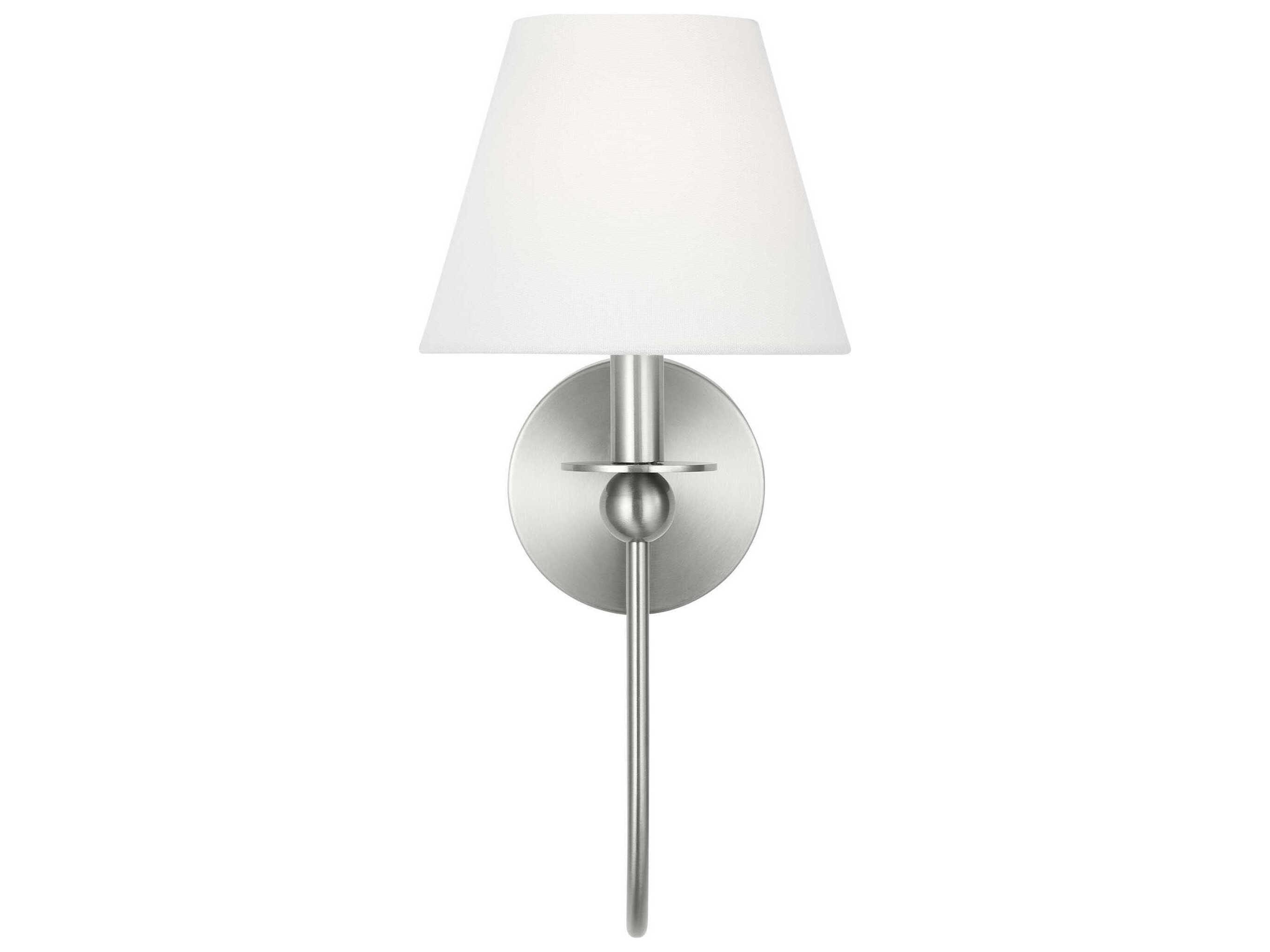 Visual Comfort Studio Elsay 1-Light Brushed Nickel Wall Sconce